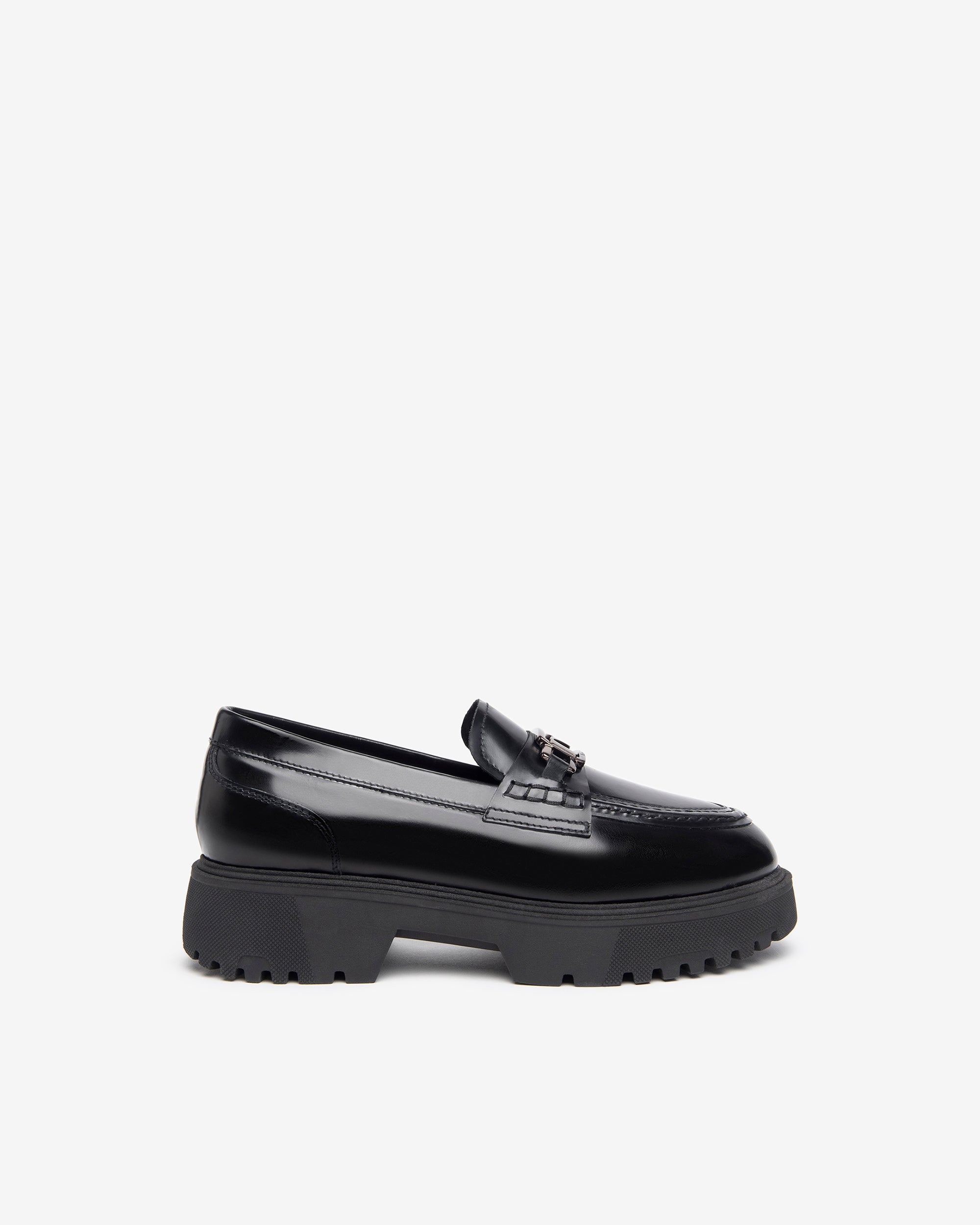 SCARPE MOCASSINI DONNA SUSIMODA 83190/081 PELLE NAPLAK NERO TACCO MEDIO GOMMA