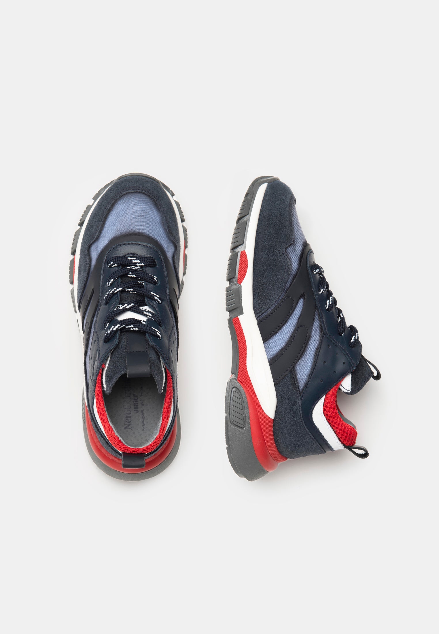 Sneakers Teen da Ragazzo in Camoscio, Pelle e Tela