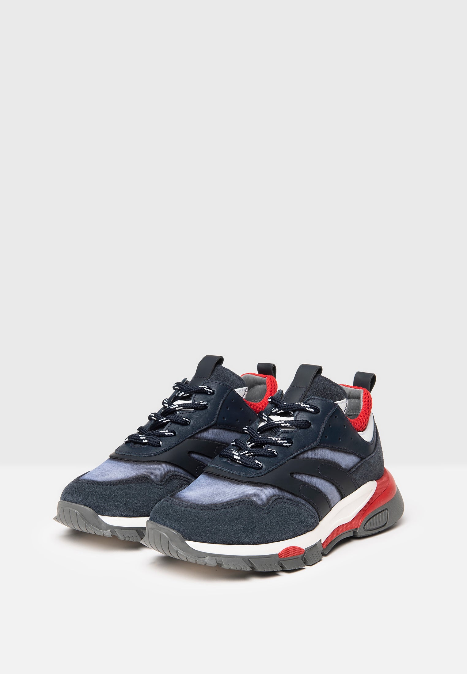 Sneakers Teen da Ragazzo in Camoscio, Pelle e Tela