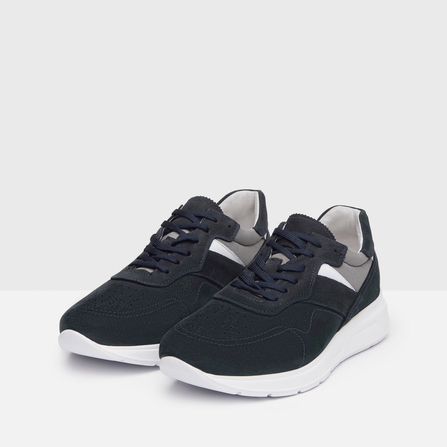 Sneakers Uomo in Pelle e Tela