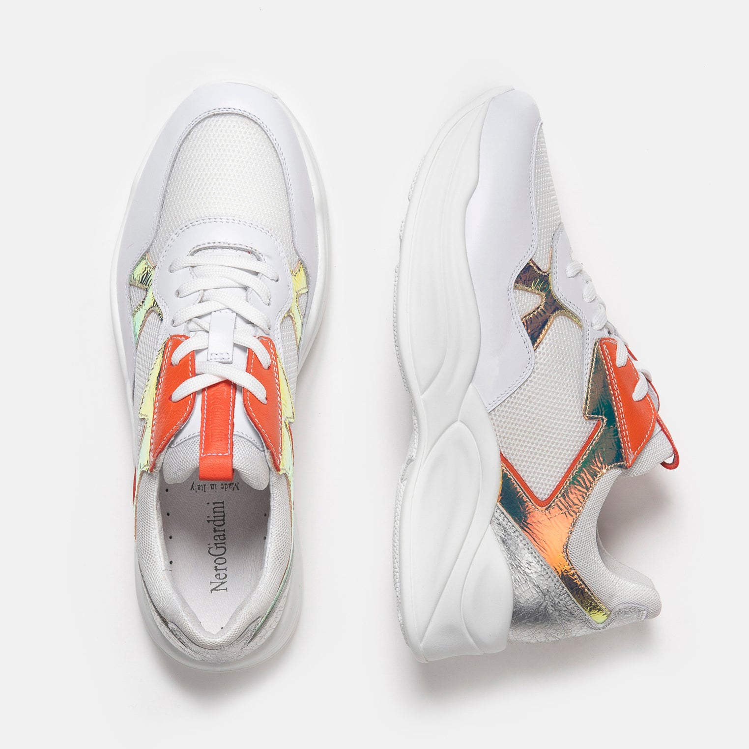Sneakers Donna in Pelle e Tela