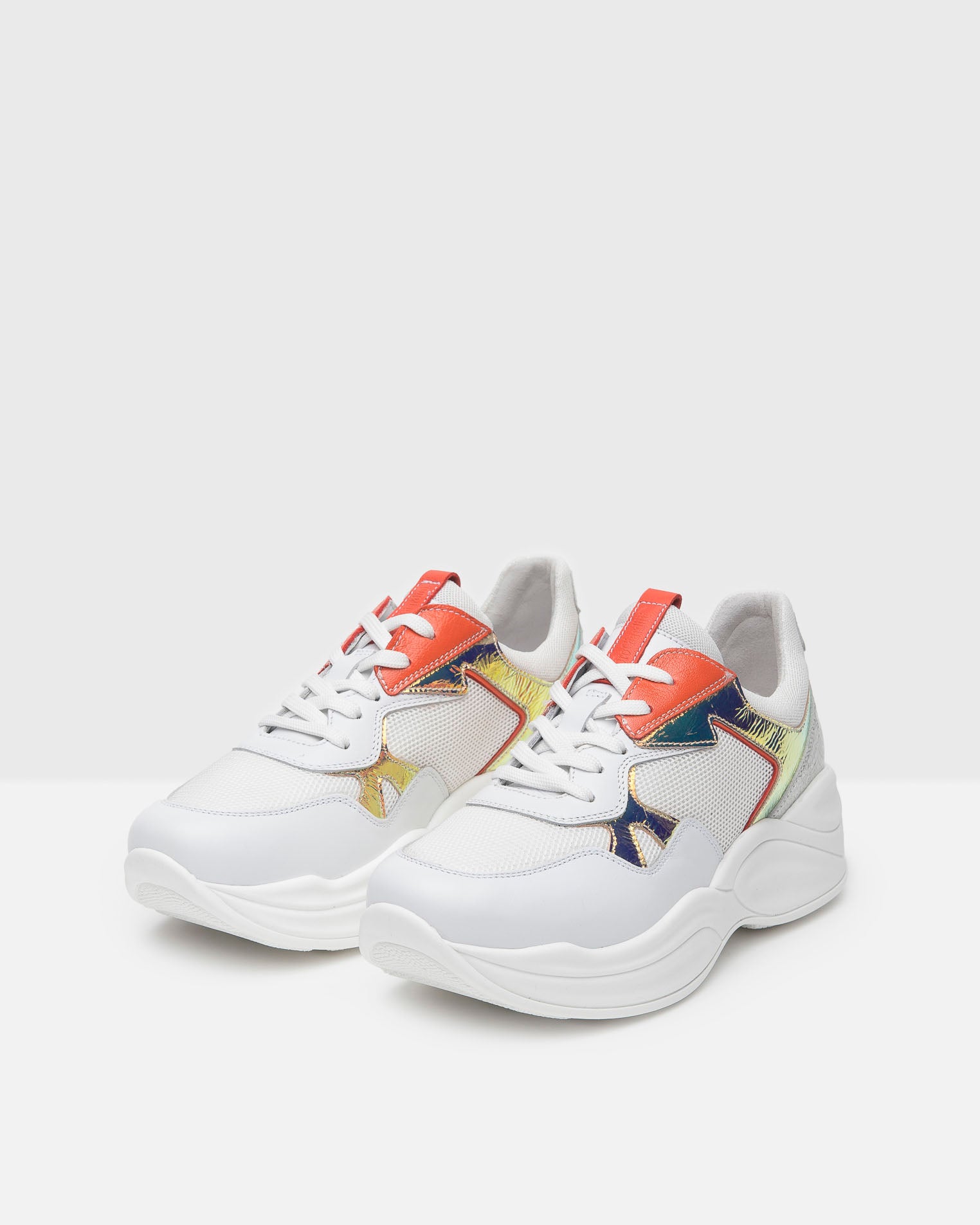 Sneakers Donna in Pelle e Tela
