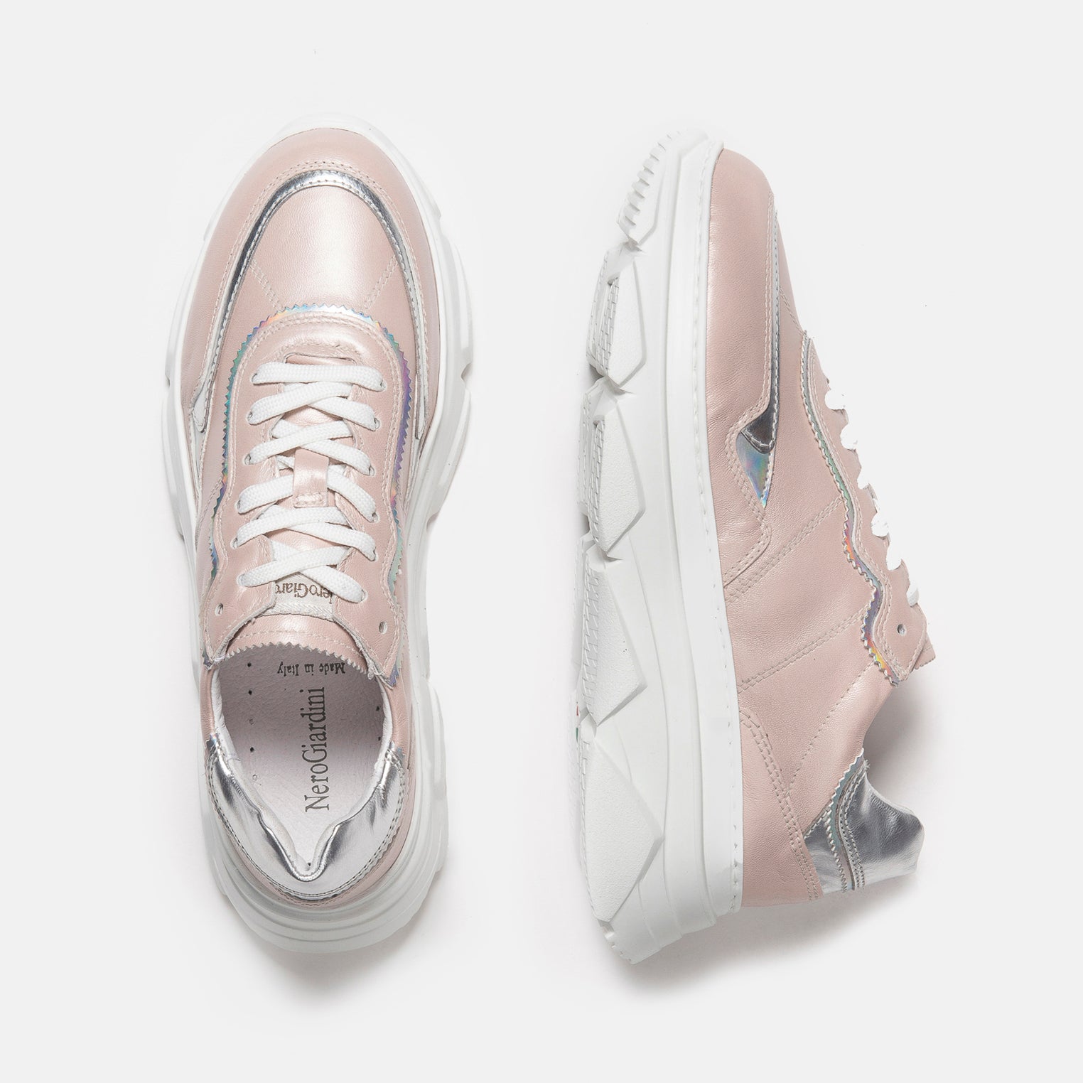 Sneakers Donna in Pelle e Materiale Tecnico
