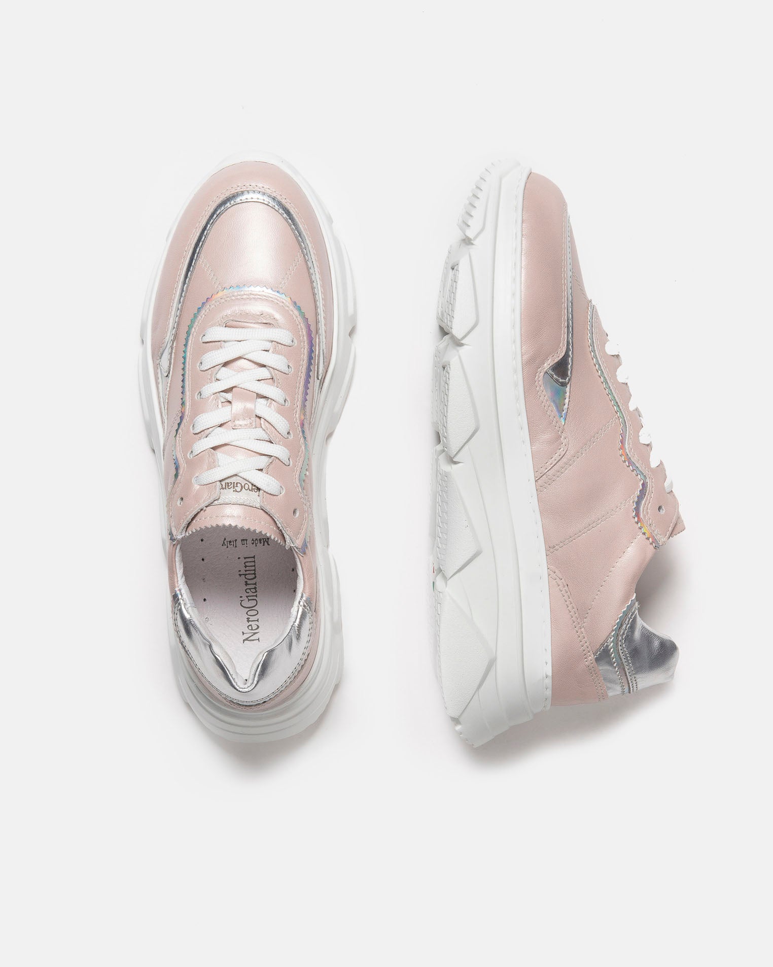 Sneakers Donna in Pelle e Materiale Tecnico