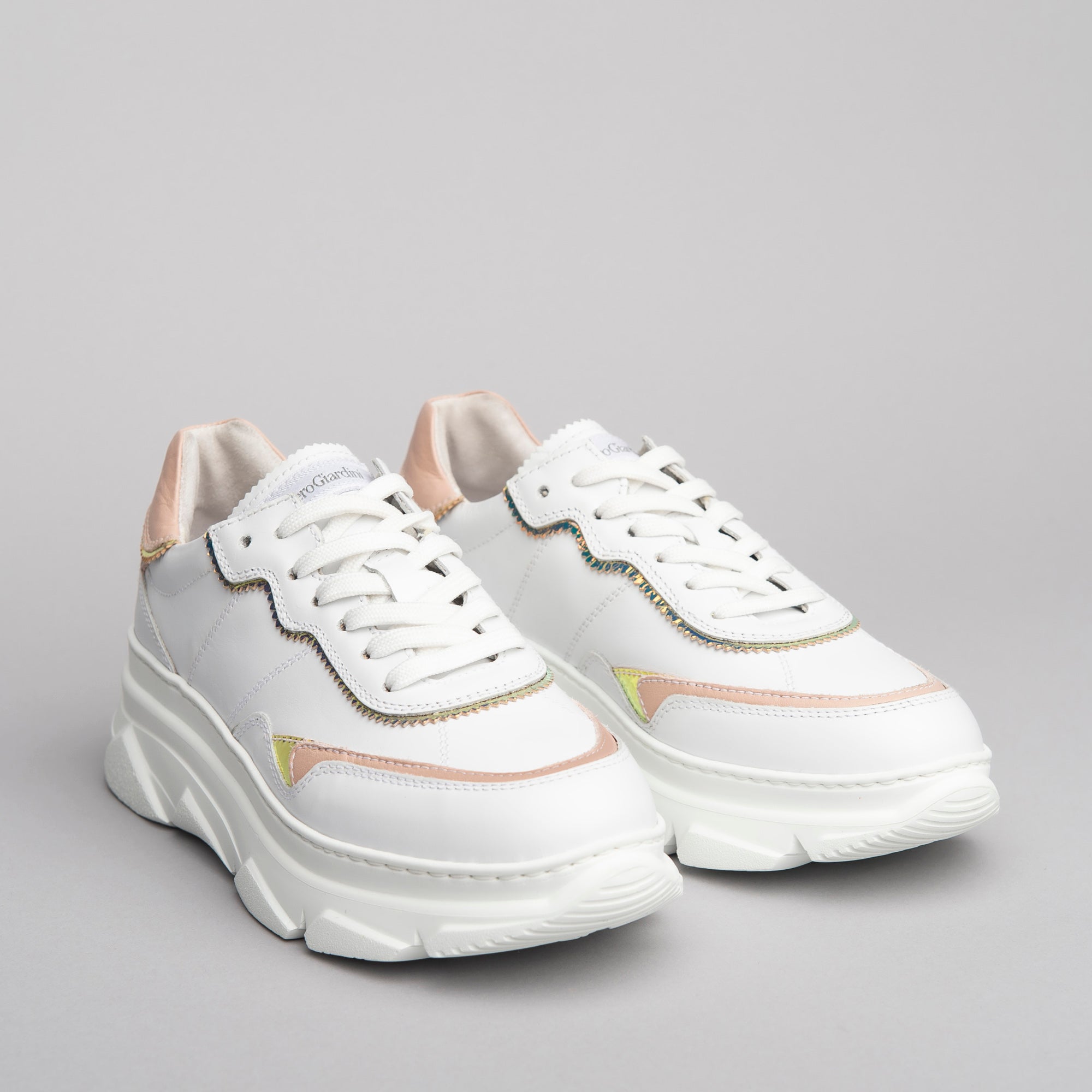 Sneakers Donna in Pelle e Materiale Tecnico