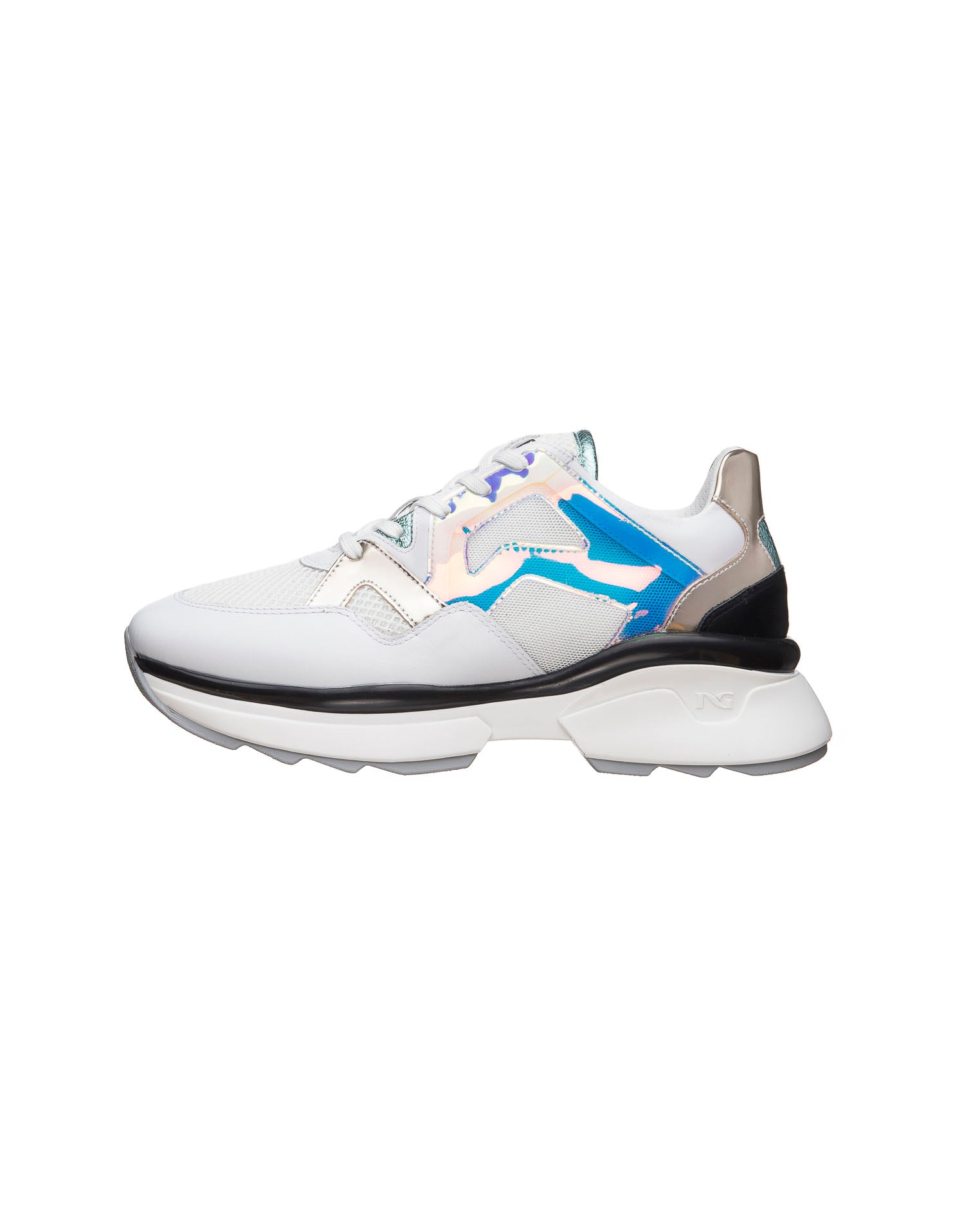 Sneakers Donna in Pelle, Tela e Materiale Tecnico