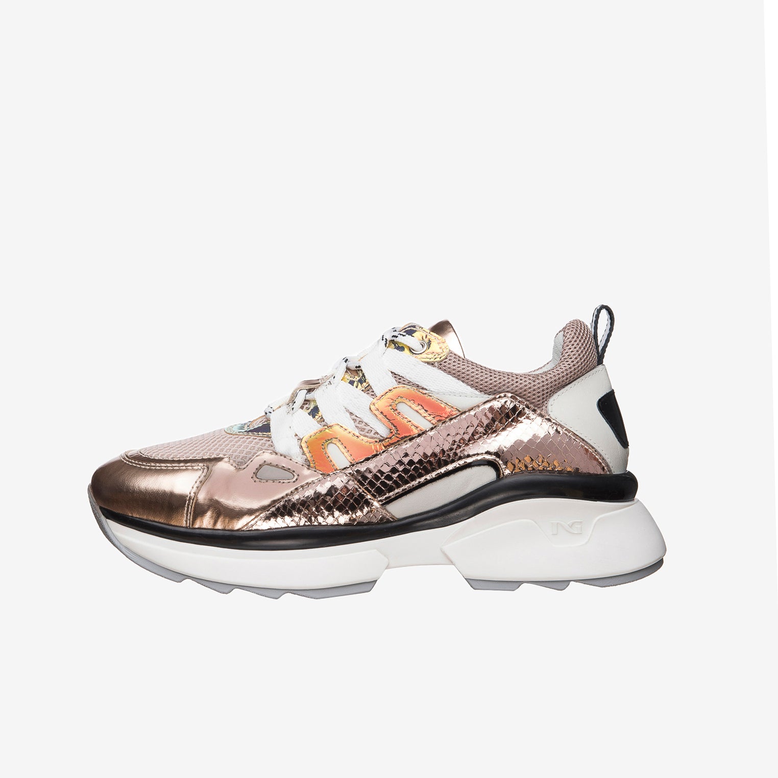 Sneakers Donna in Pelle, Tela e Vernice
