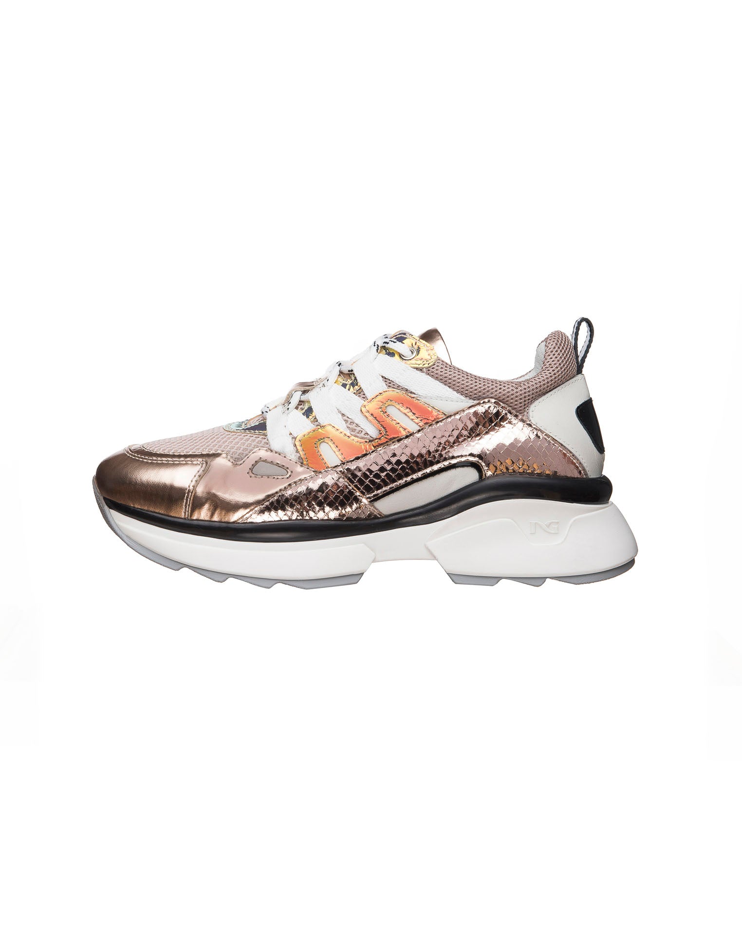 Sneakers Donna in Pelle, Tela e Vernice