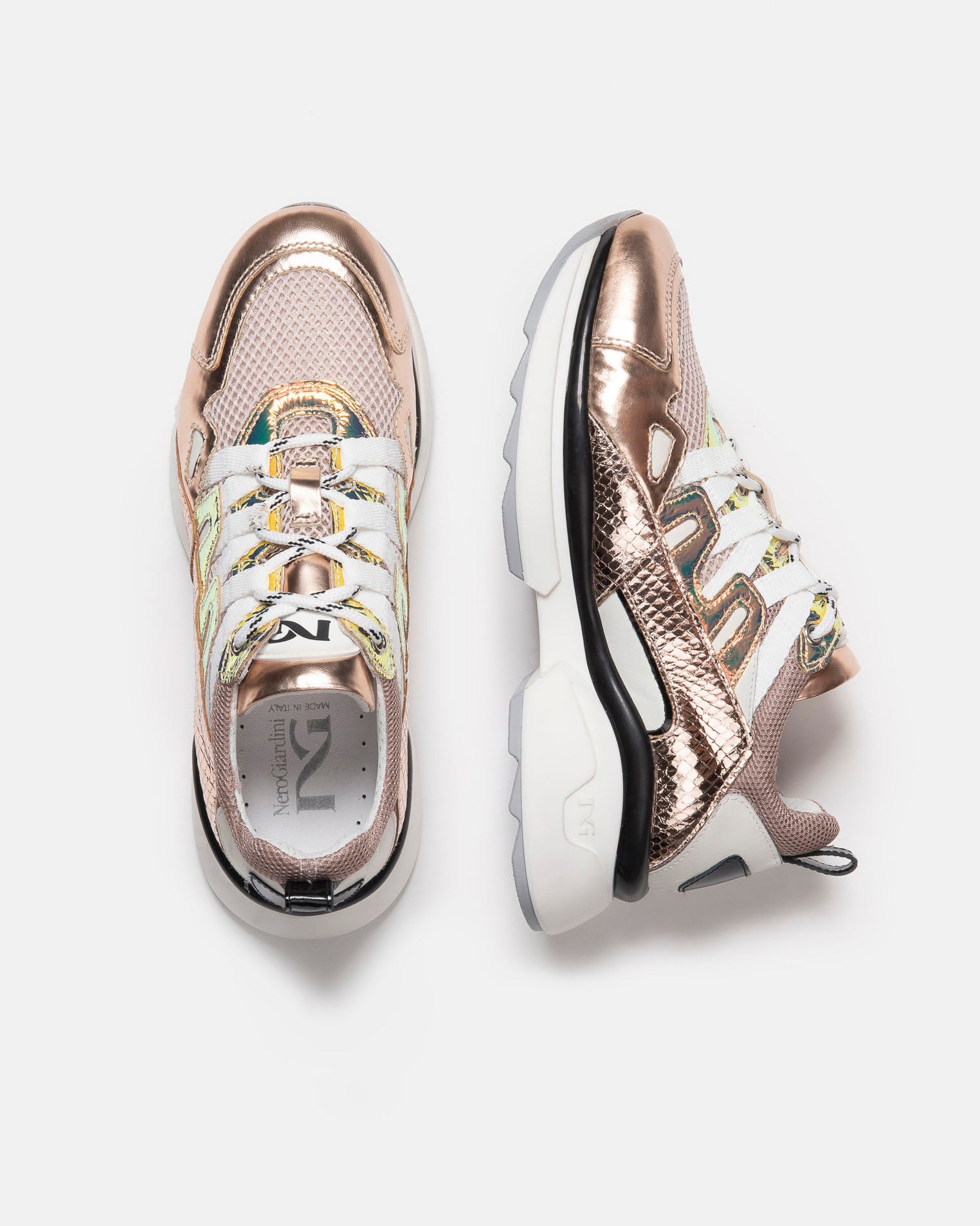 Sneakers Donna in Pelle, Tela e Vernice
