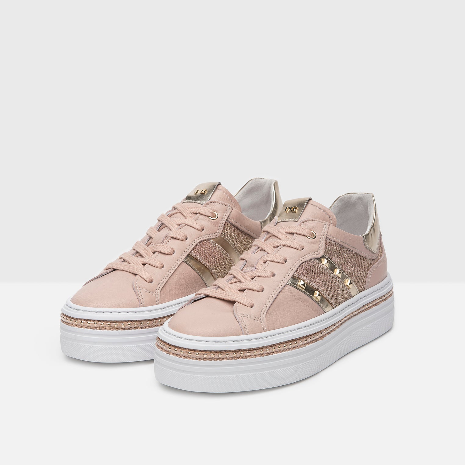 Sneakers Donna in Pelle e Tela