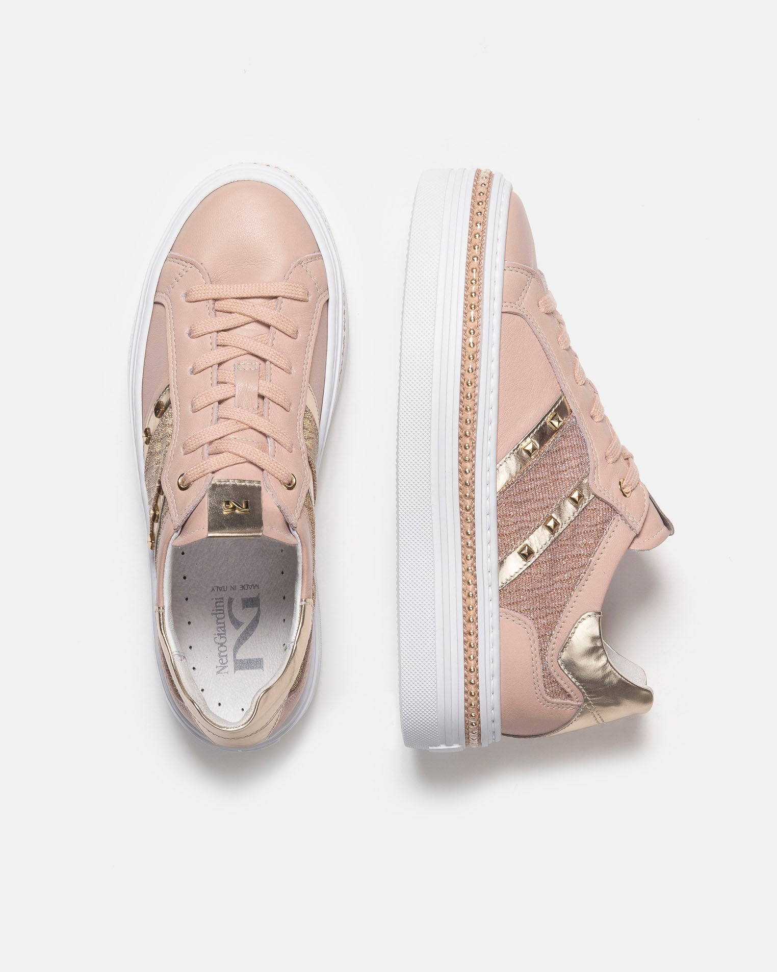 Sneakers Donna in Pelle e Tela