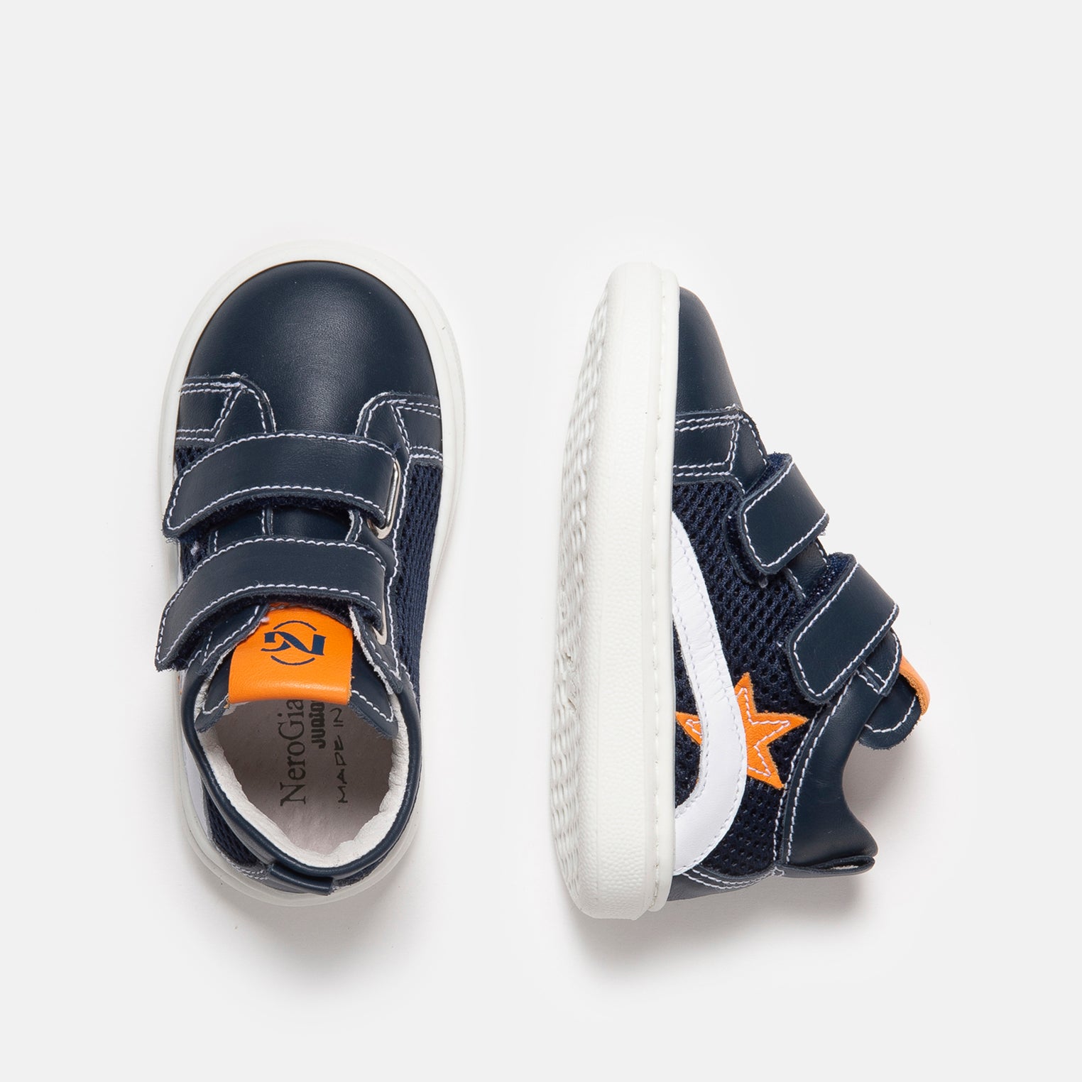 Sneakers Kids da Bambino in Pelle e Tela