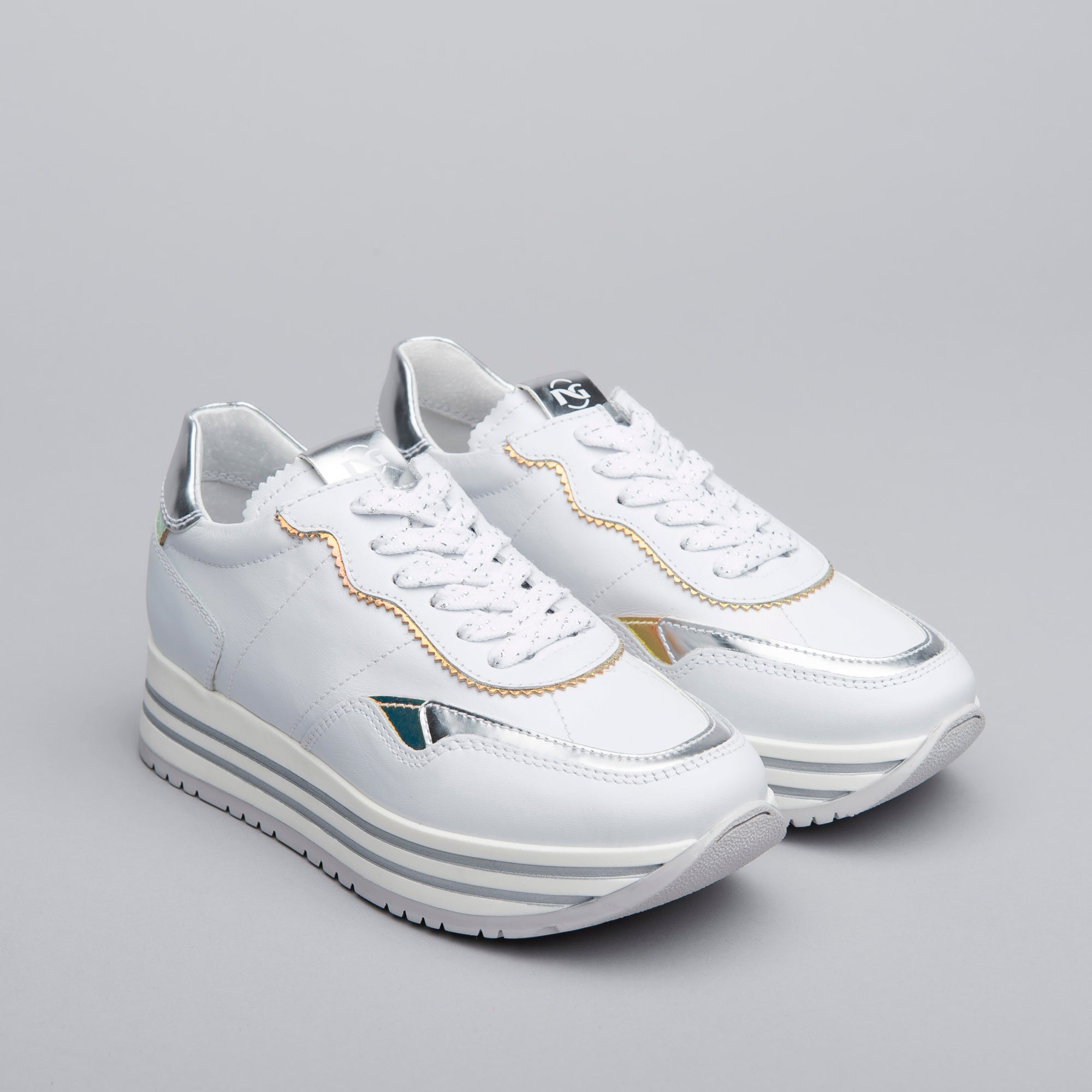 Sneakers Teens da Ragazza in Pelle e Materiale Tecnico