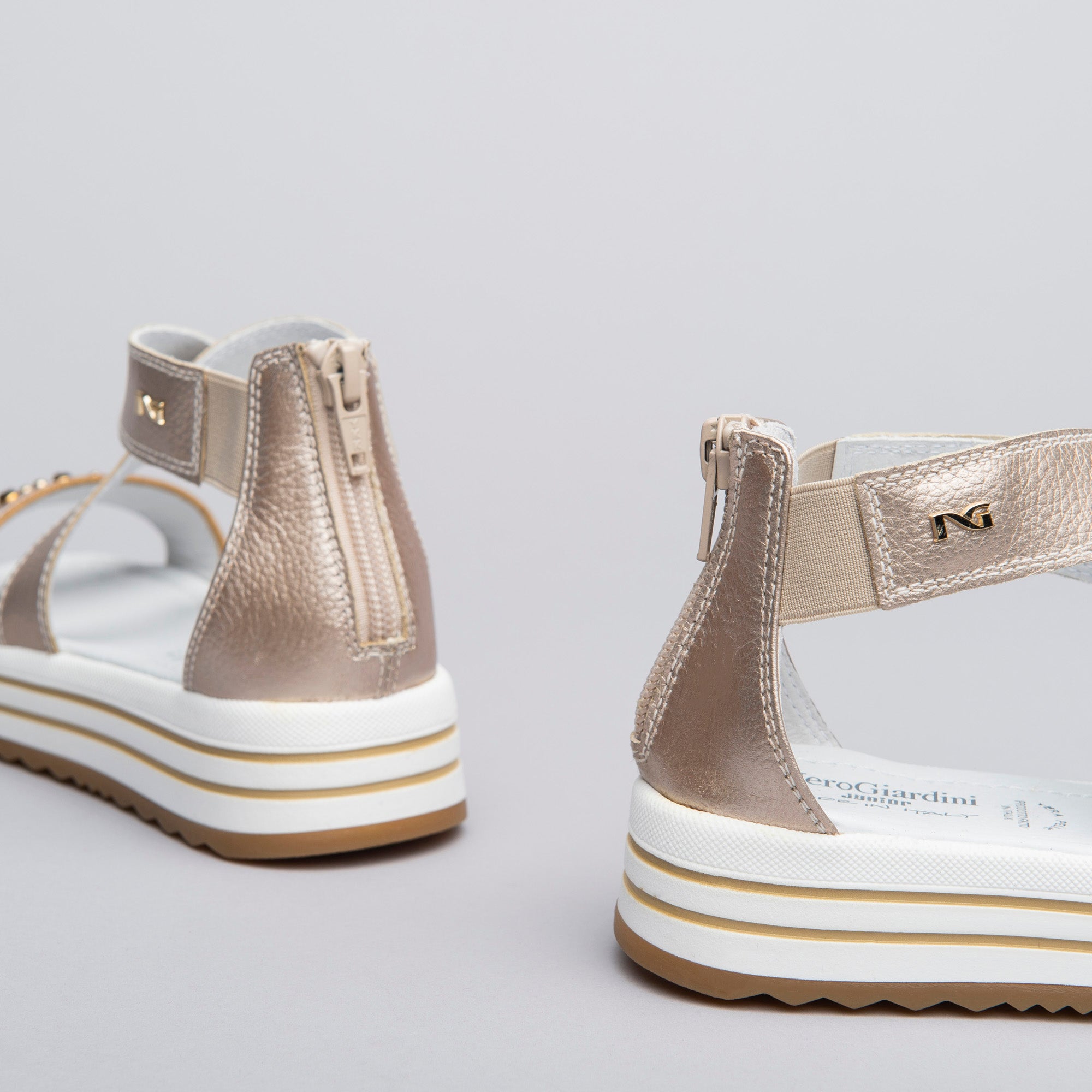 Sandali Teens da Ragazza in Pelle