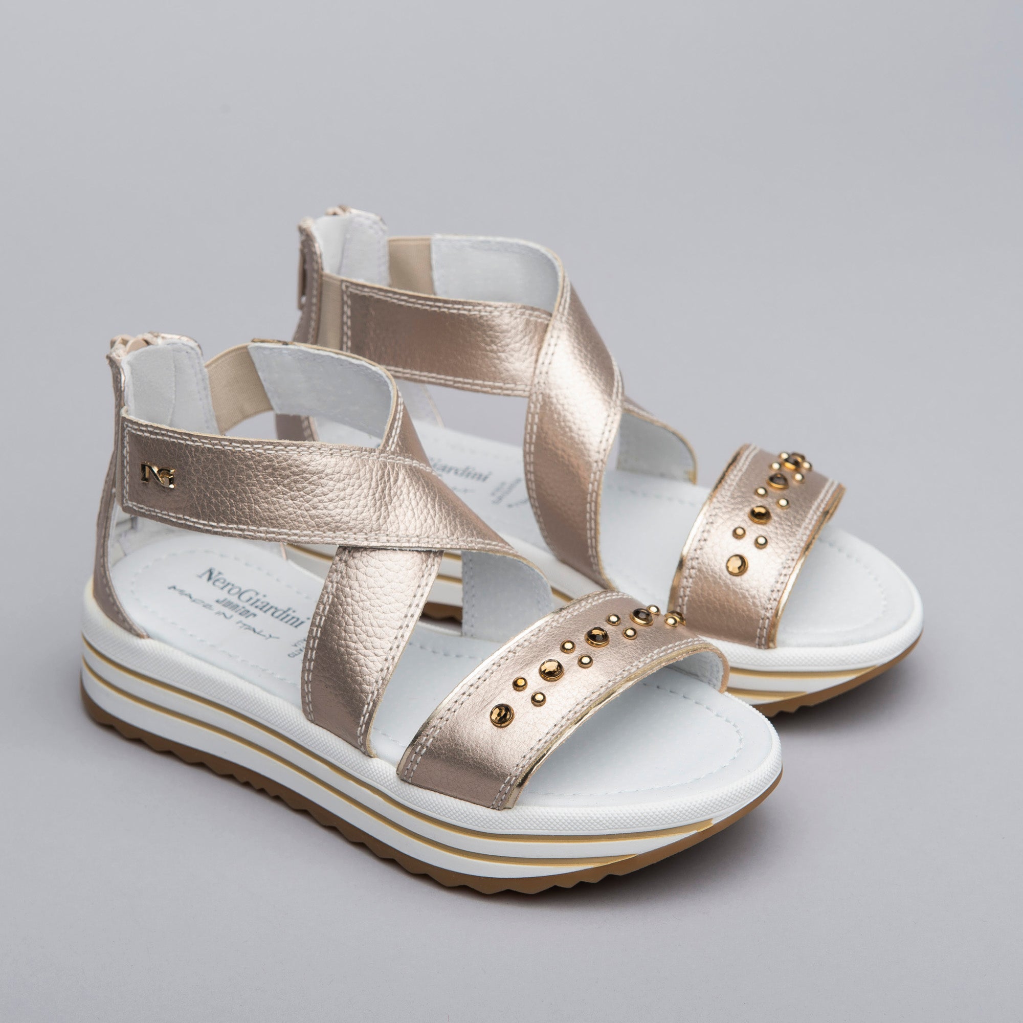 Sandali Teens da Ragazza in Pelle