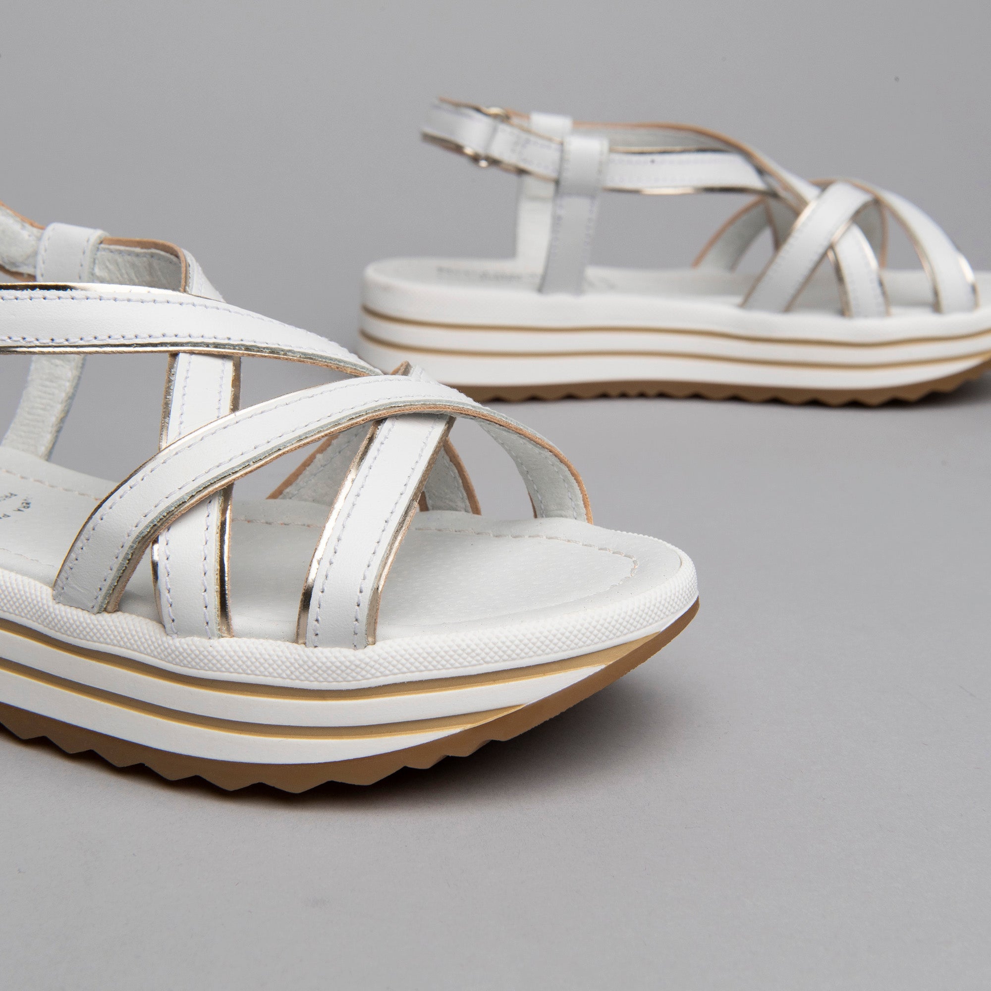 Sandali Teens da Ragazza in Pelle