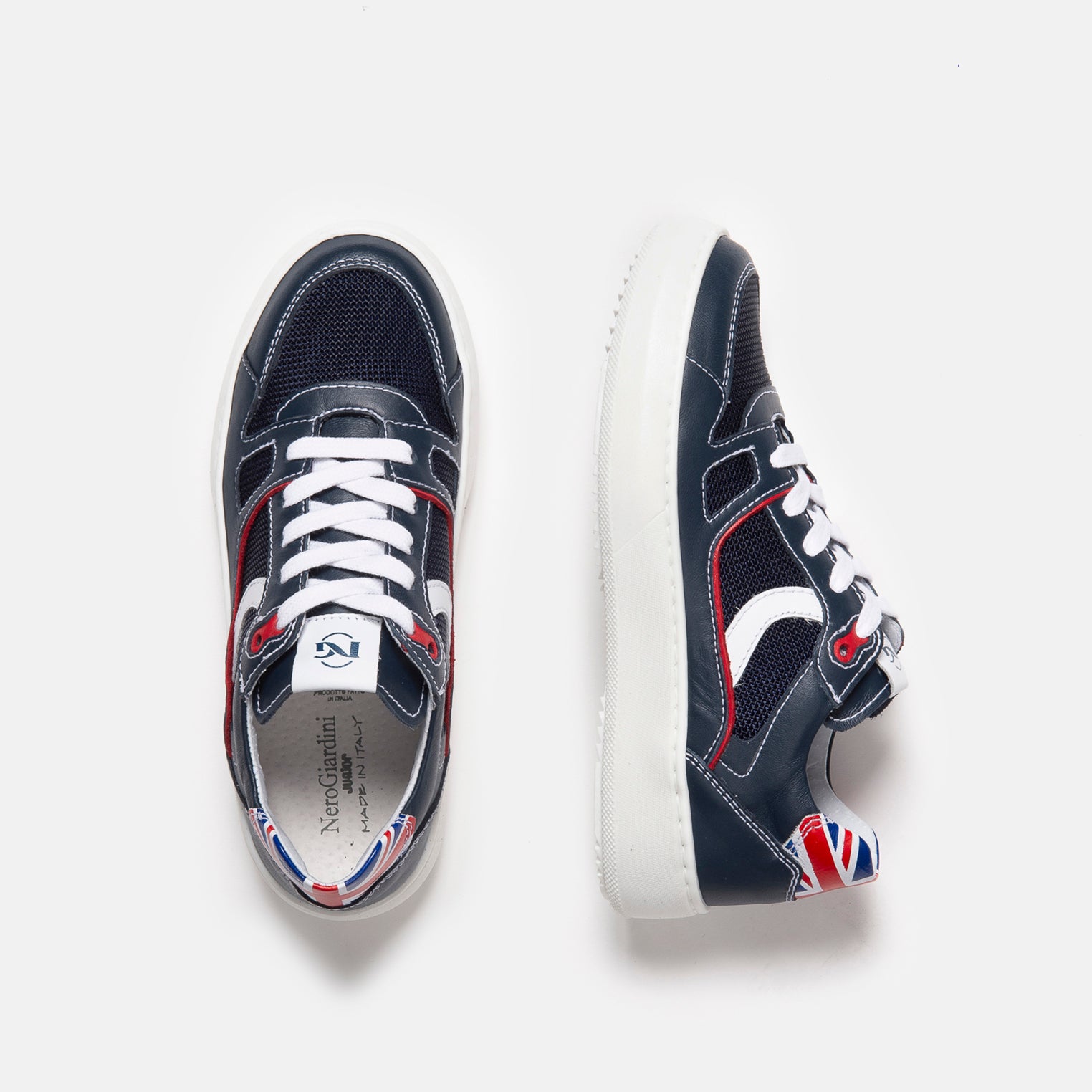 Sneakers Teens da Ragazzo in Pelle e Tela