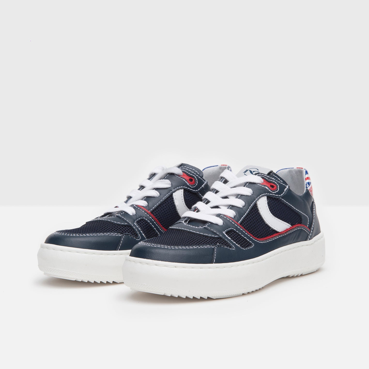 Sneakers Teens da Ragazzo in Pelle e Tela