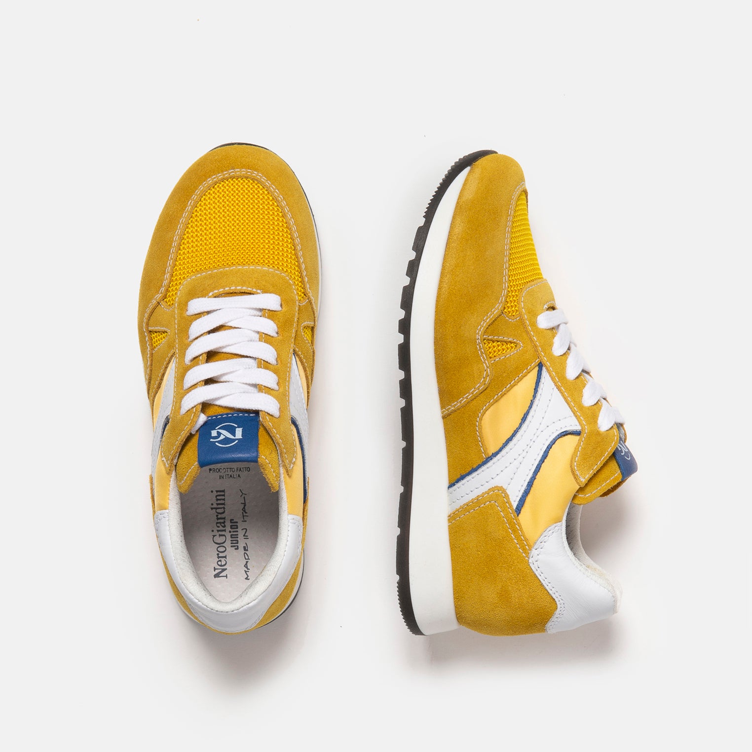 Sneakers Teens da Ragazzo in Camoscio, Pelle e Tela
