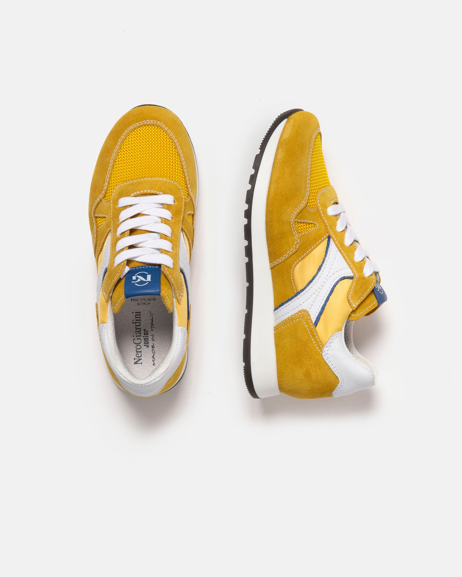 Sneakers Teens da Ragazzo in Camoscio, Pelle e Tela