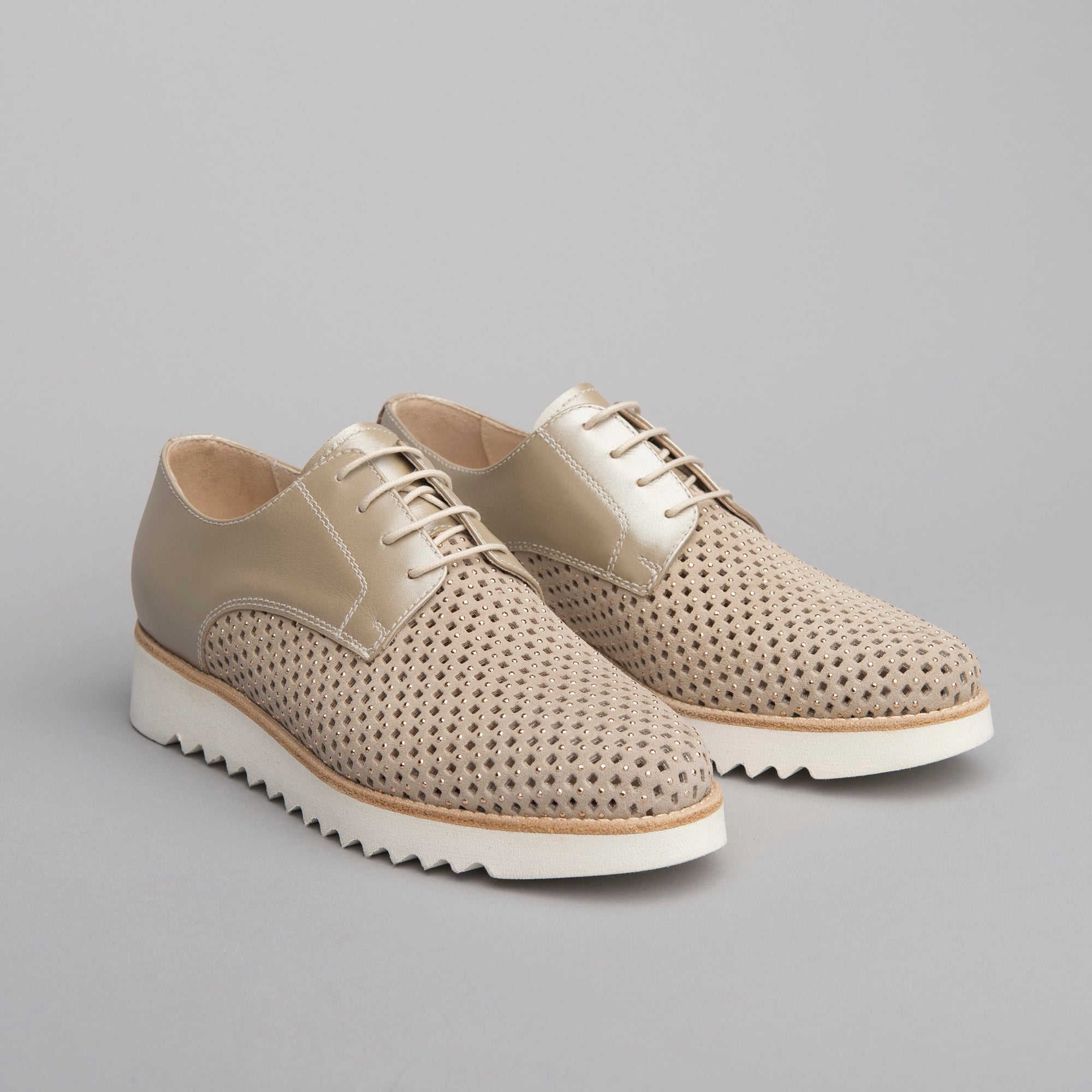 Stringate Donna in Suede e Pelle