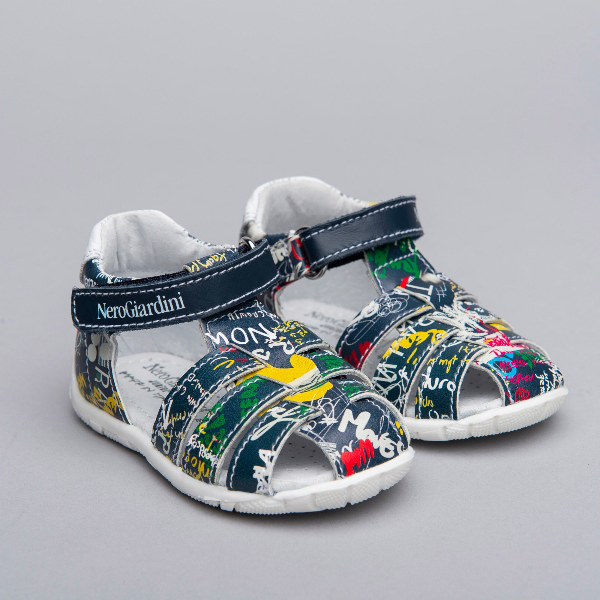 Sandali Kids da Bambino in Materiale Tecnico e Pelle