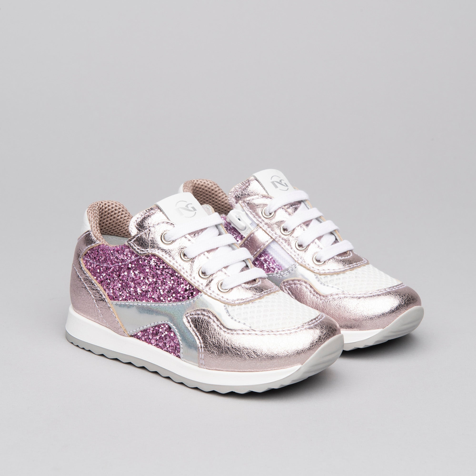 Sneakers Kids da Bambina in Pelle e Materiale Tecnico
