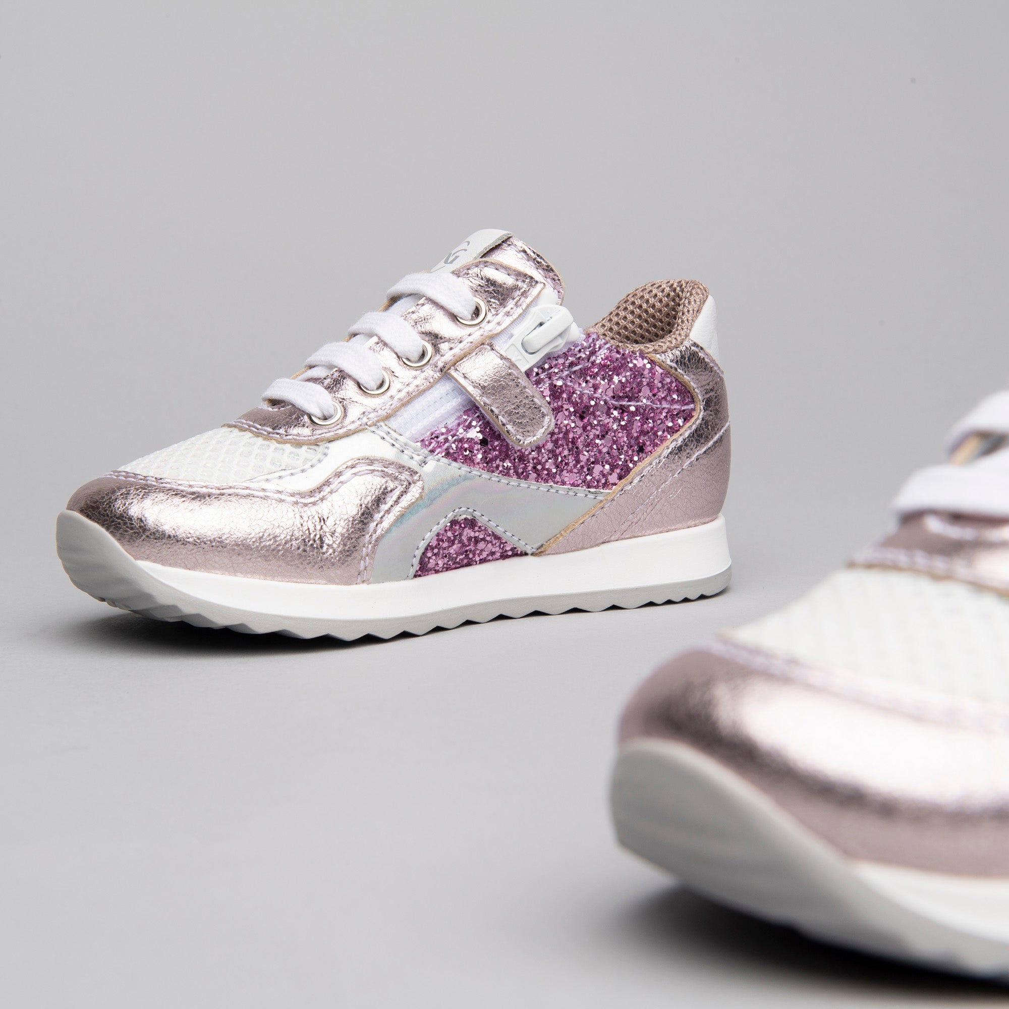 Sneakers Kids da Bambina in Pelle e Materiale Tecnico