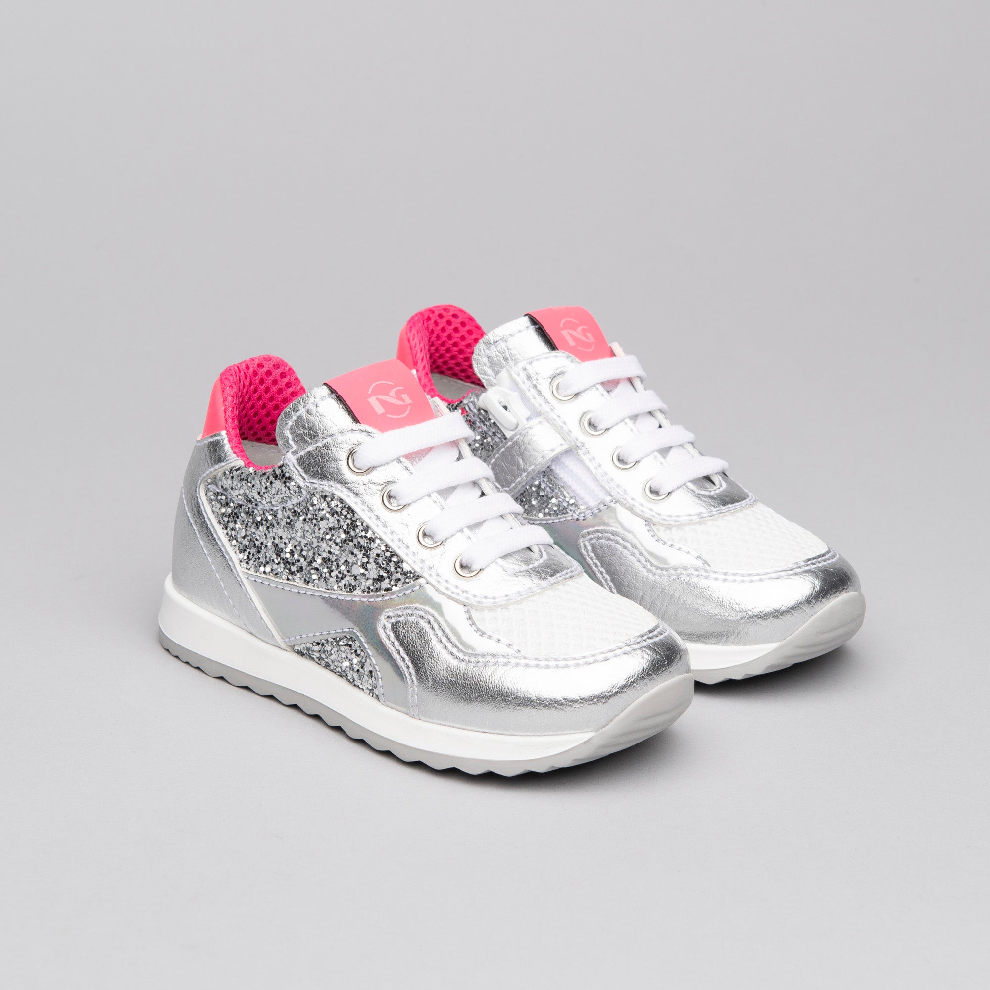Sneakers Kids da Bambina in Pelle e Materiale Tecnico