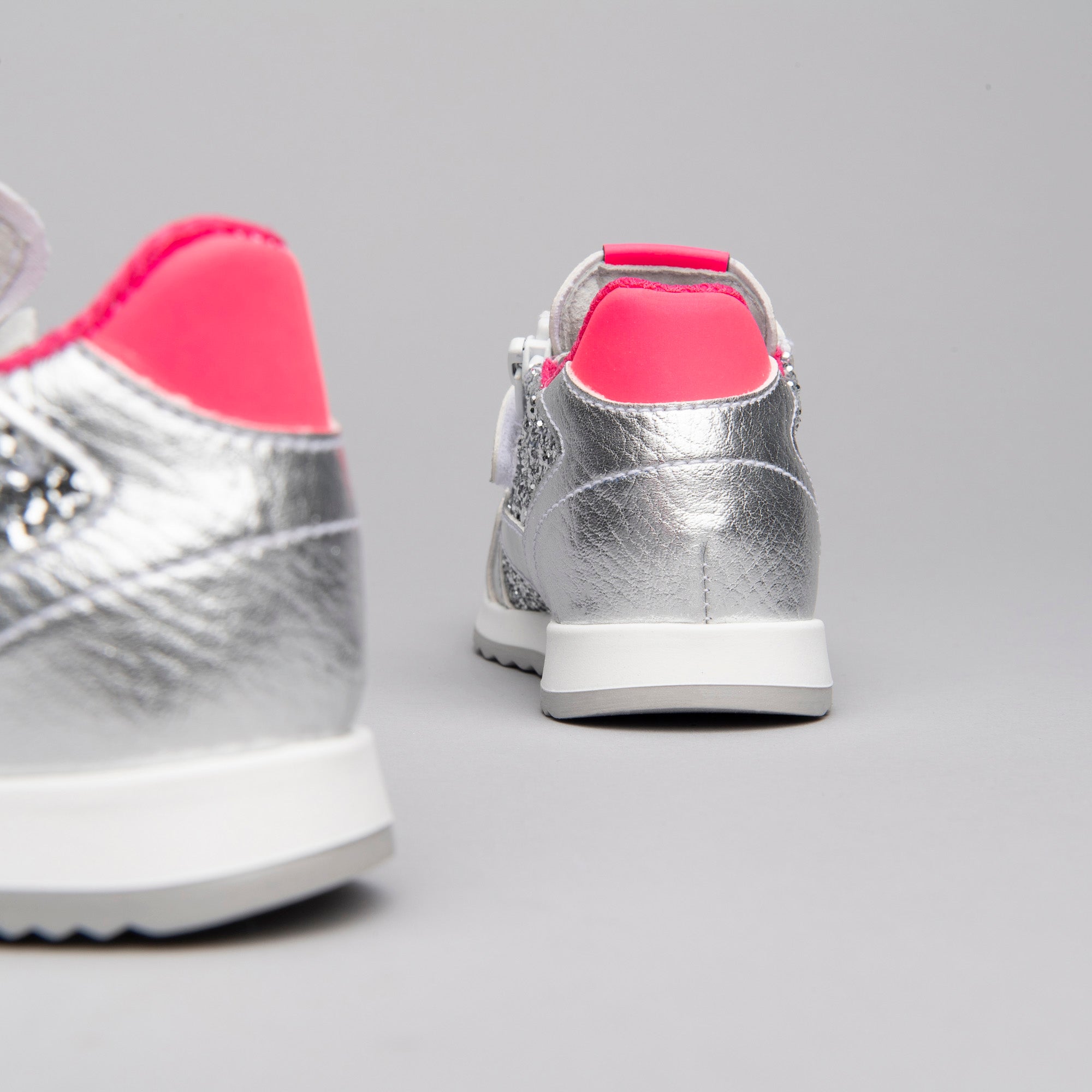 Sneakers Kids da Bambina in Pelle e Materiale Tecnico
