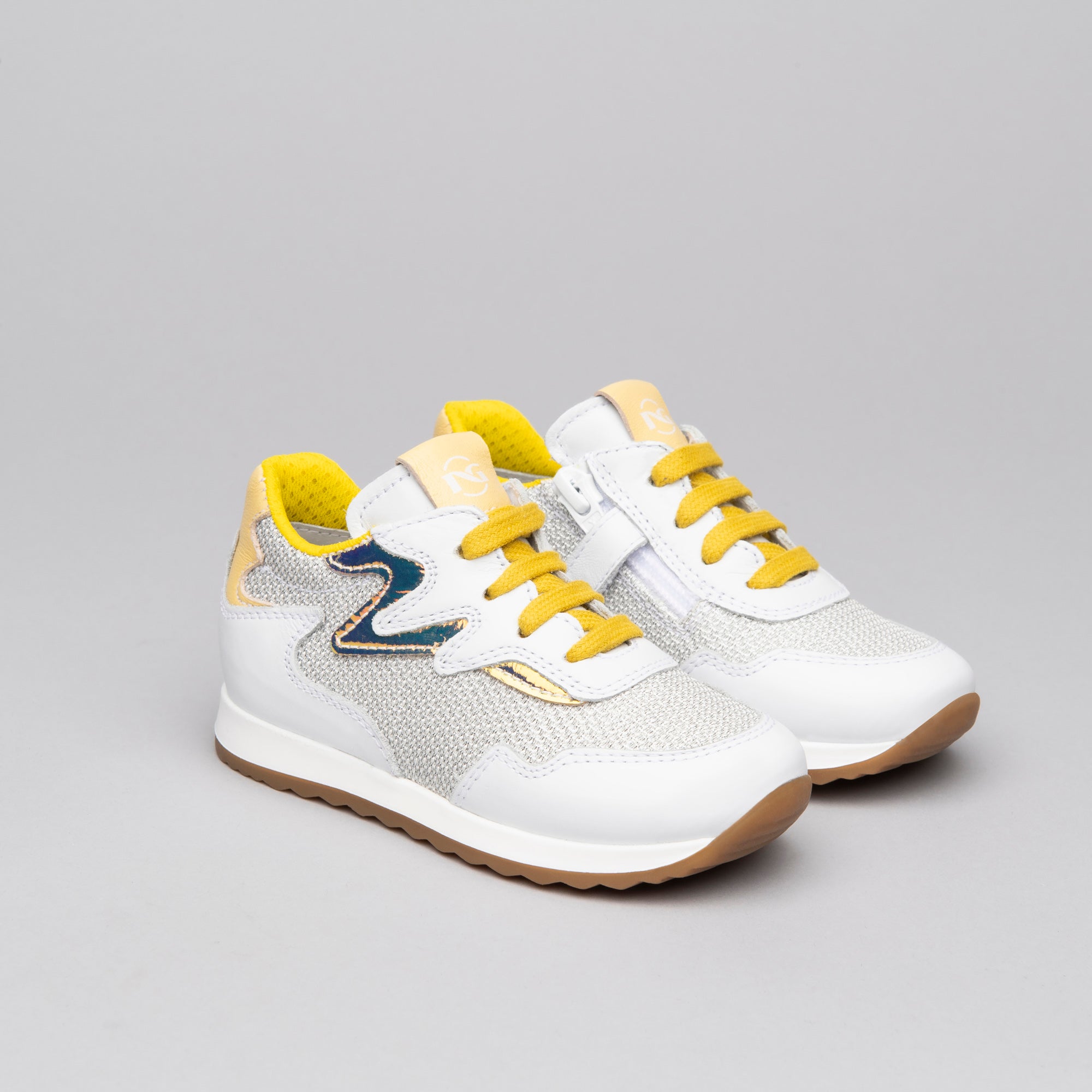 Sneakers Kids da Bambina in Pelle e Tela