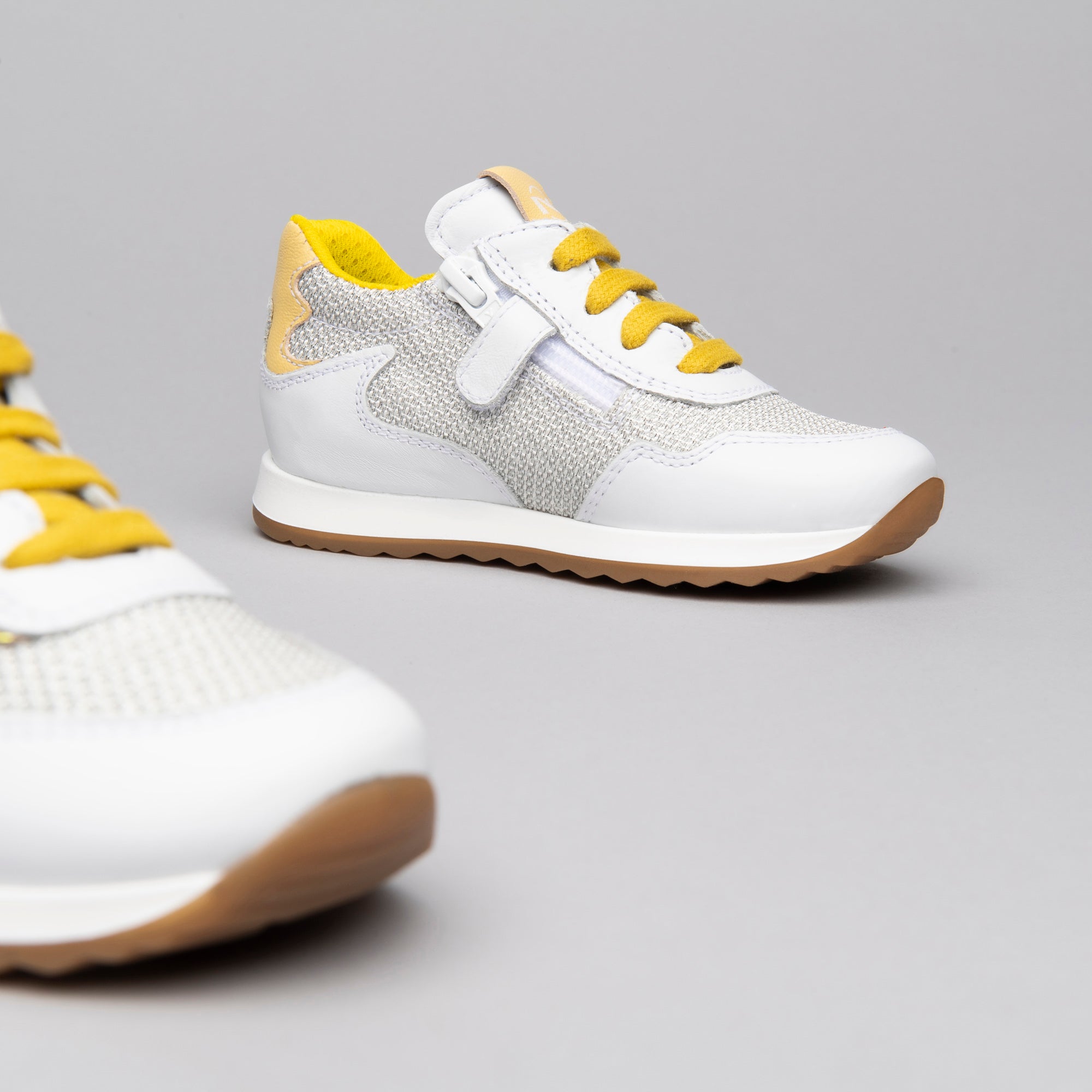 Sneakers Kids da Bambina in Pelle e Tela