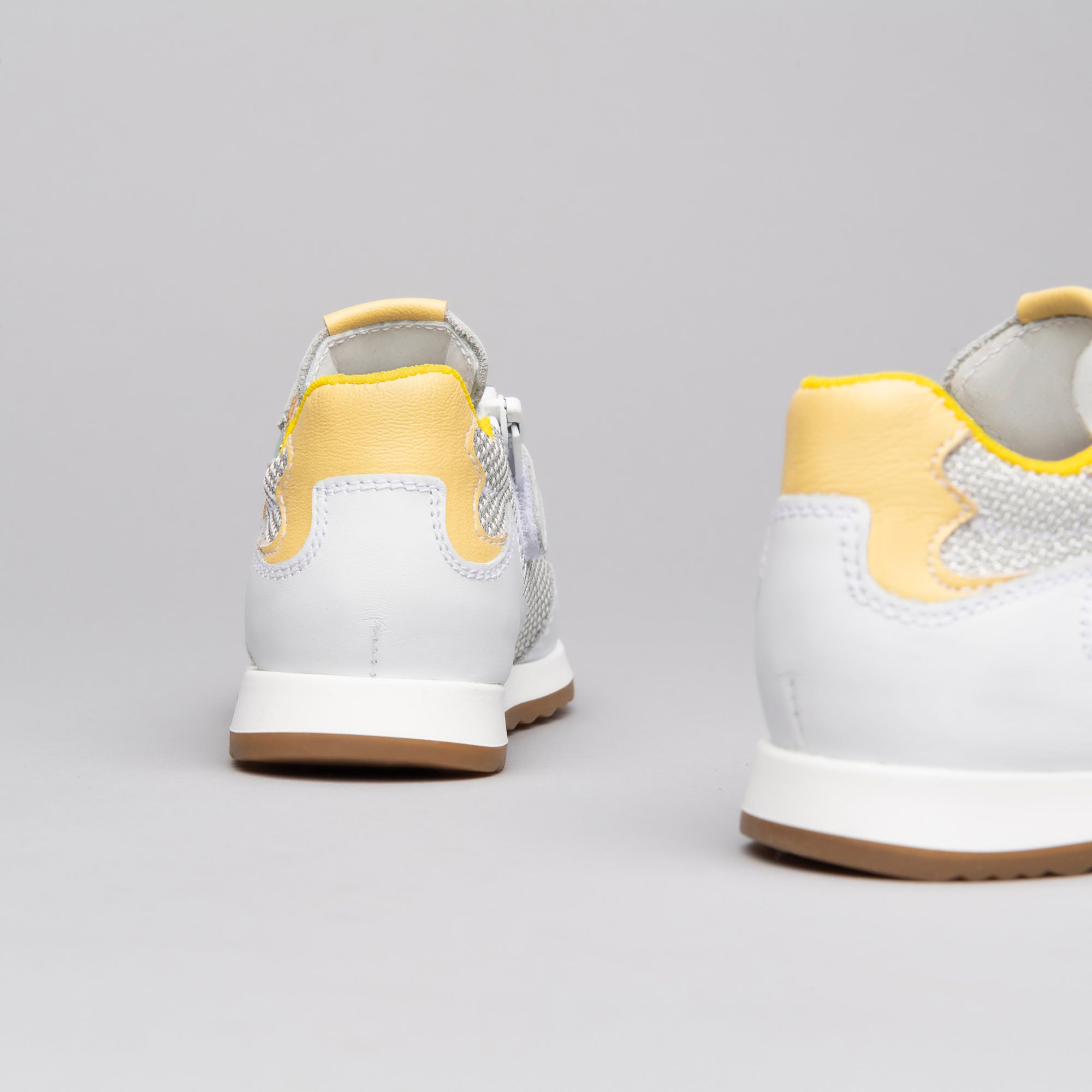 Sneakers Kids da Bambina in Pelle e Tela