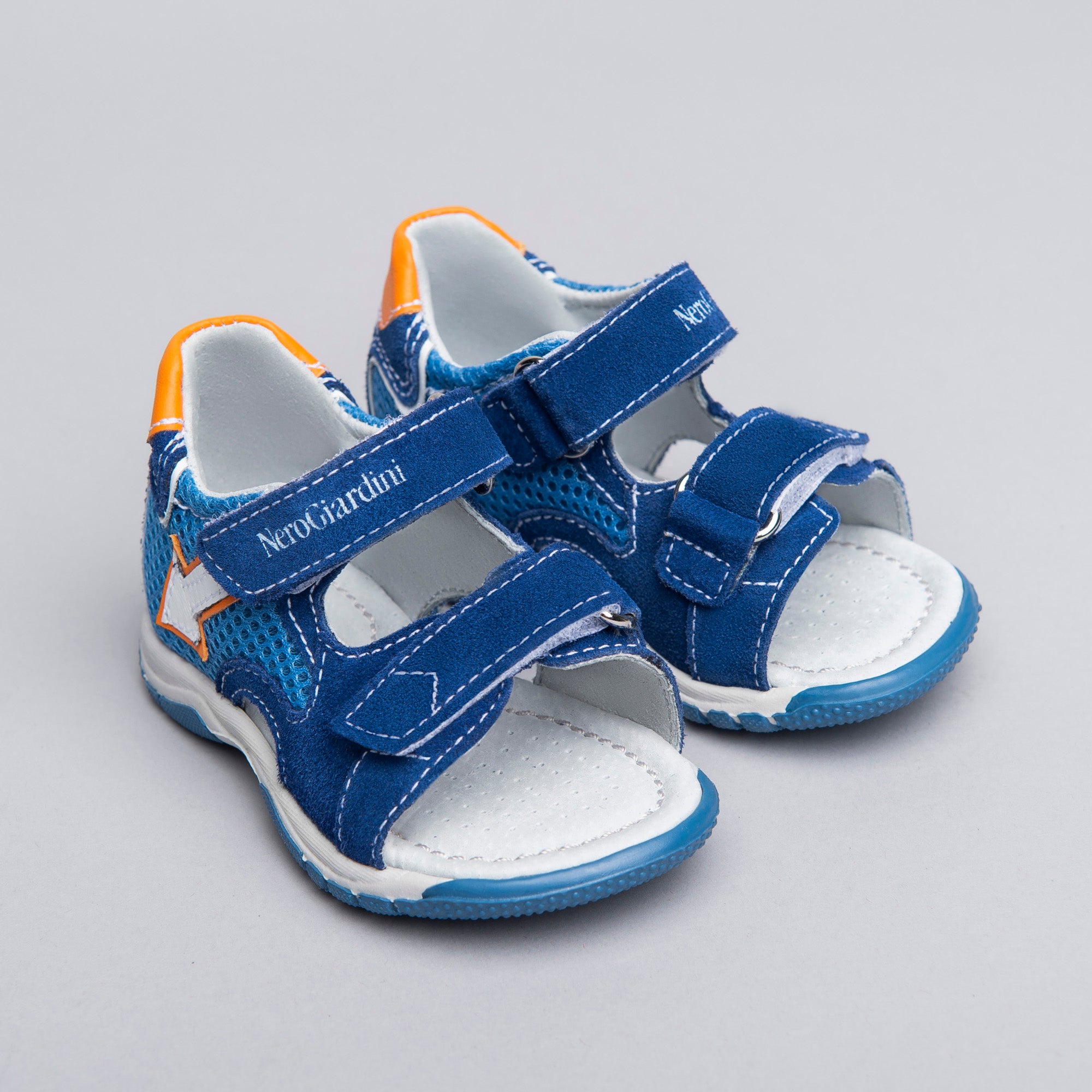Sandali Kids da Bambino in Camoscio e Tela