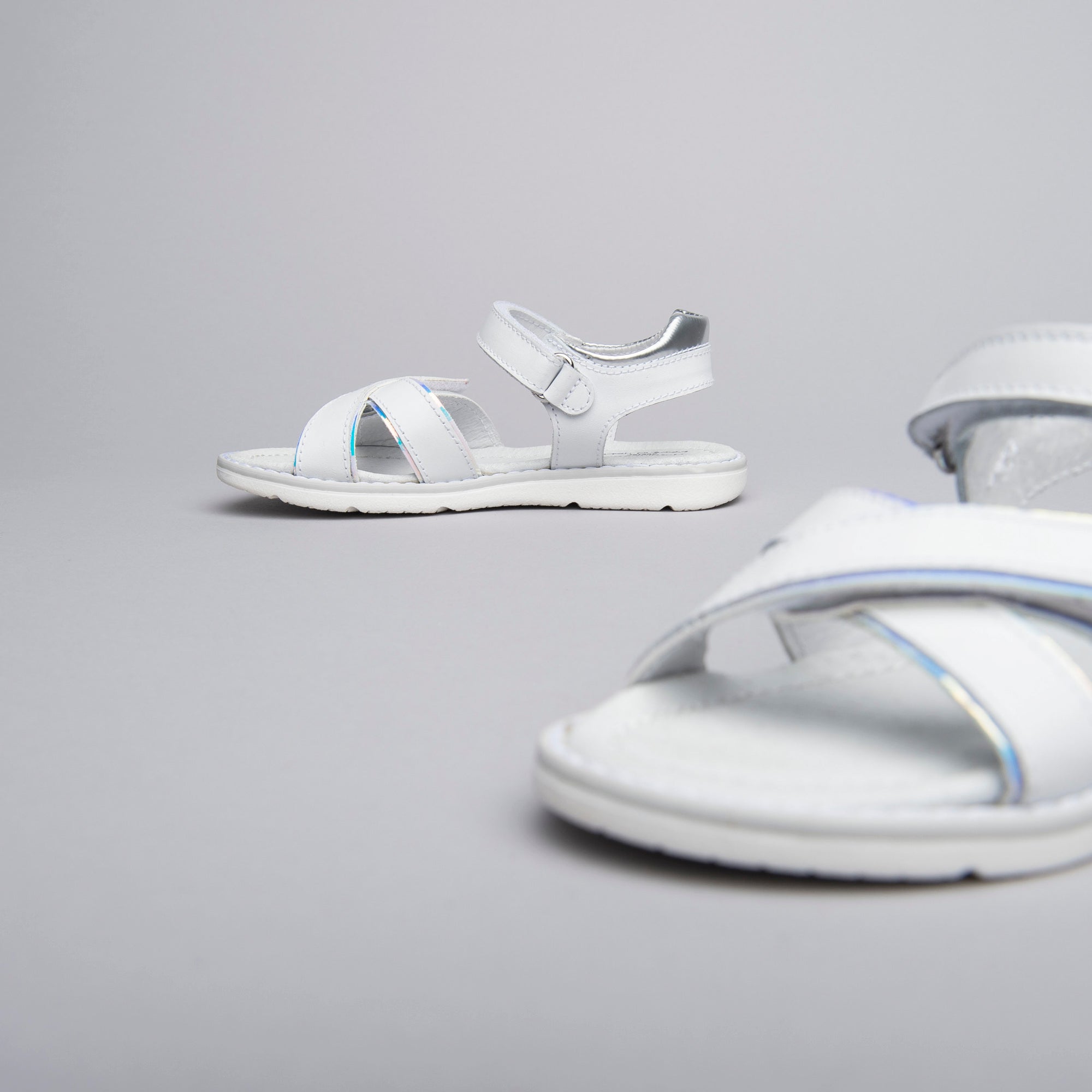 Sandali Junior da Bambina in Pelle e Materiale Tecnico