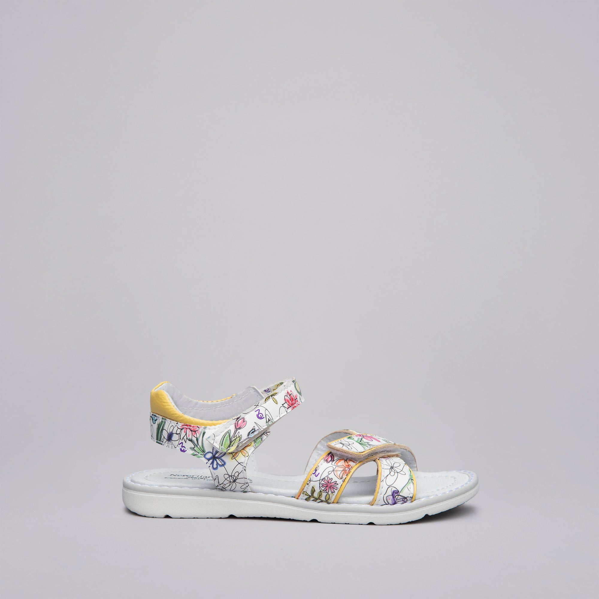 Sandali Kids da Bambina in Materiale Tecnico e Pelle