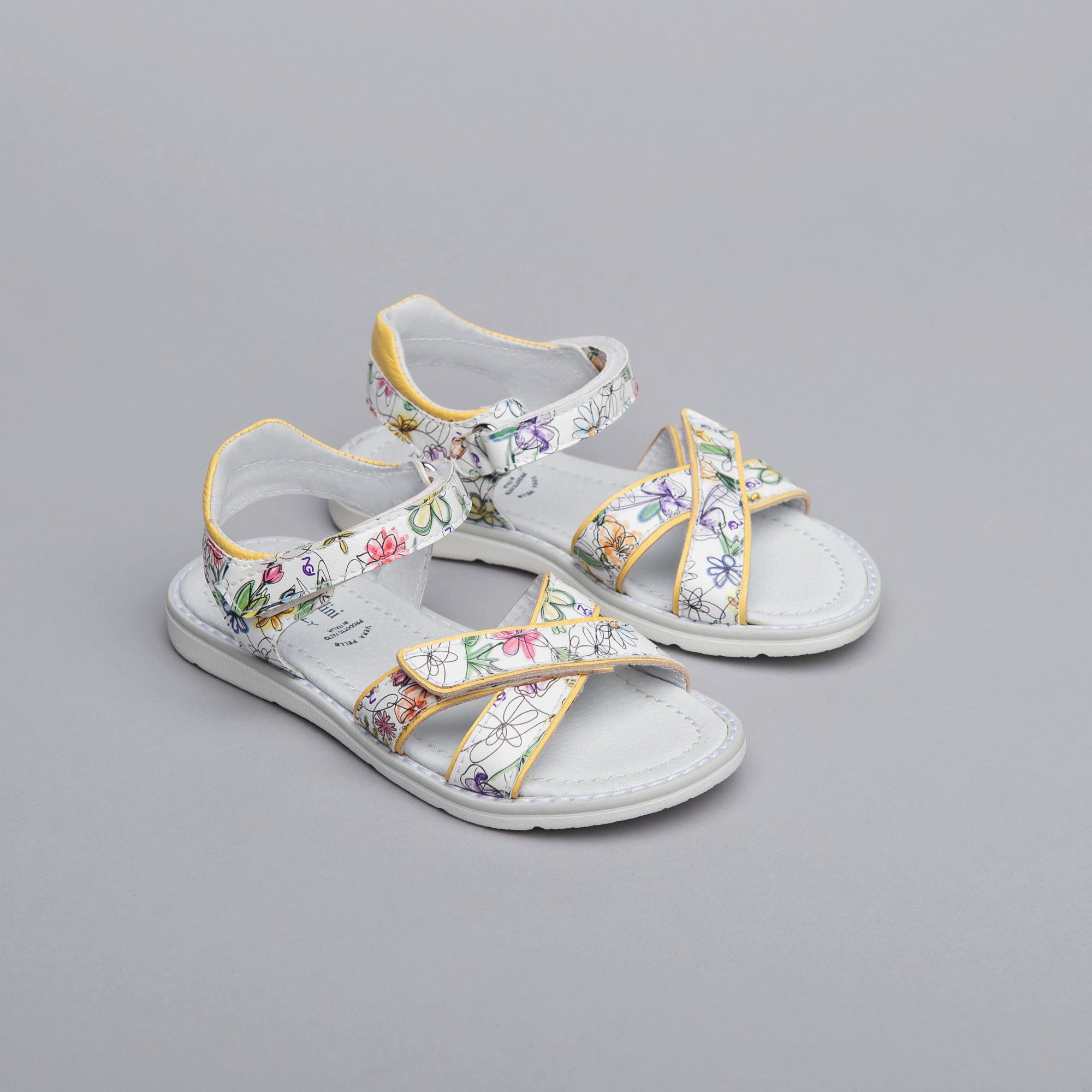 Sandali Kids da Bambina in Materiale Tecnico e Pelle