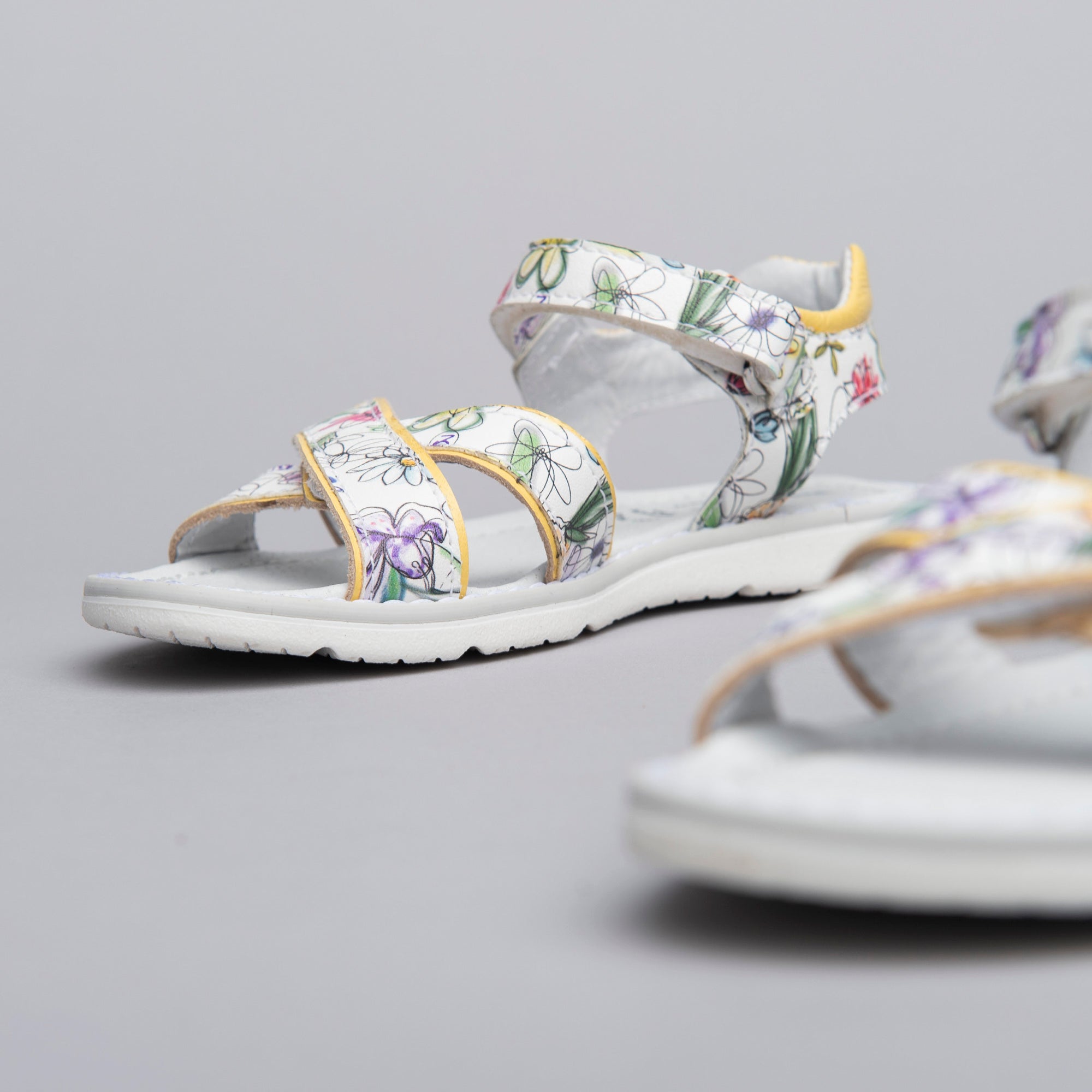 Sandali Kids da Bambina in Materiale Tecnico e Pelle