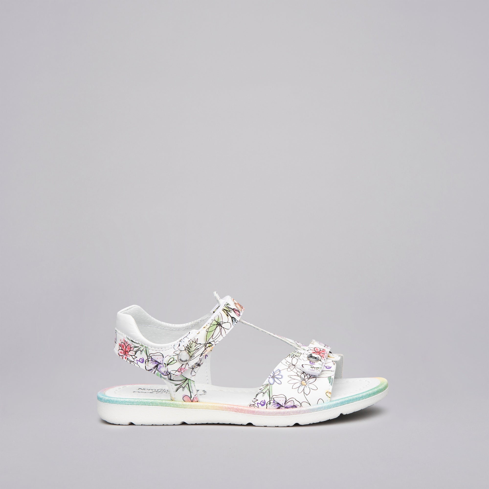 Sandali Kids da Bambina in Materiale Tecnico e Pelle