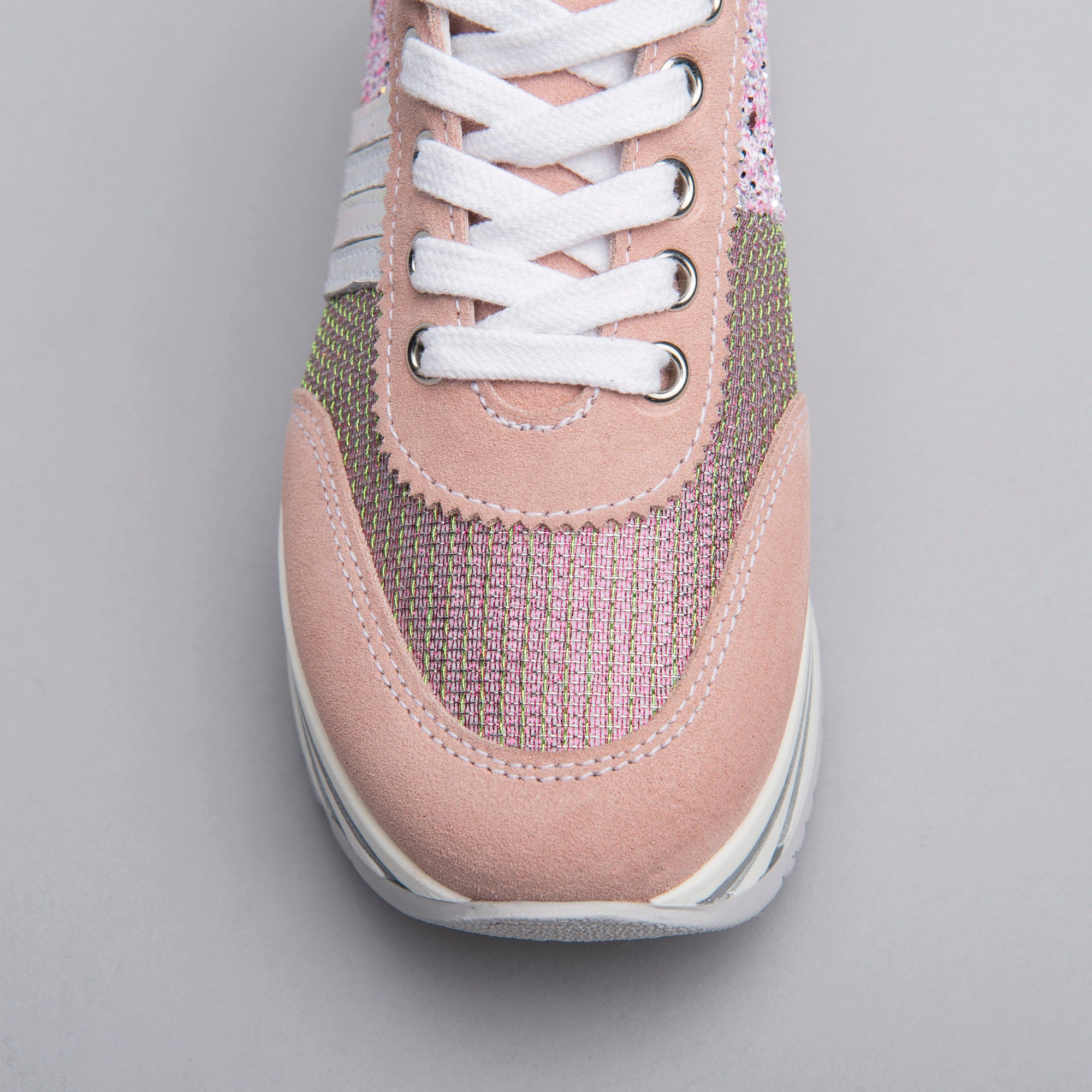 Sneakers Teens da Ragazza in Camoscio, Pelle e Tela