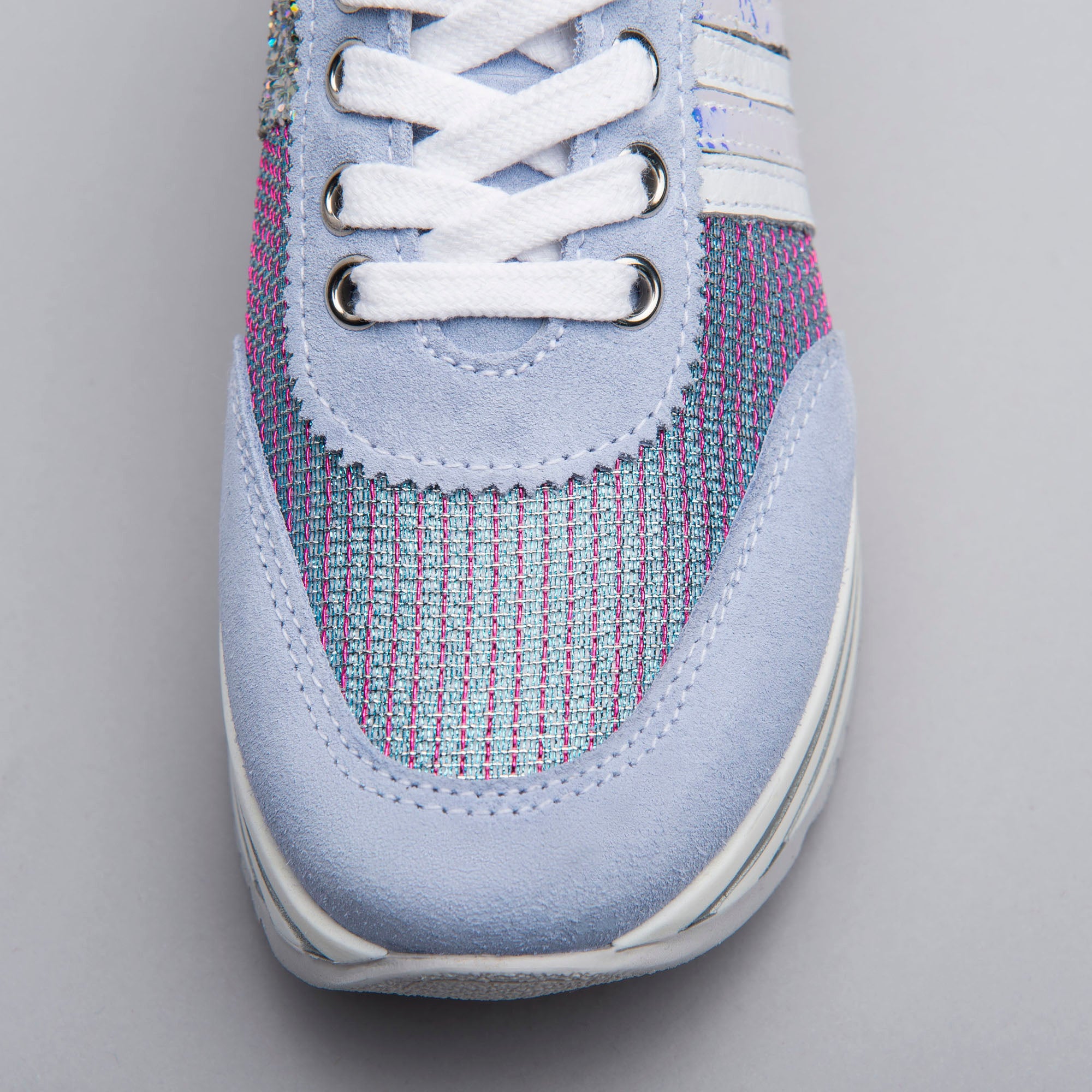Sneakers Teens da Ragazza in Camoscio, Pelle e Tela