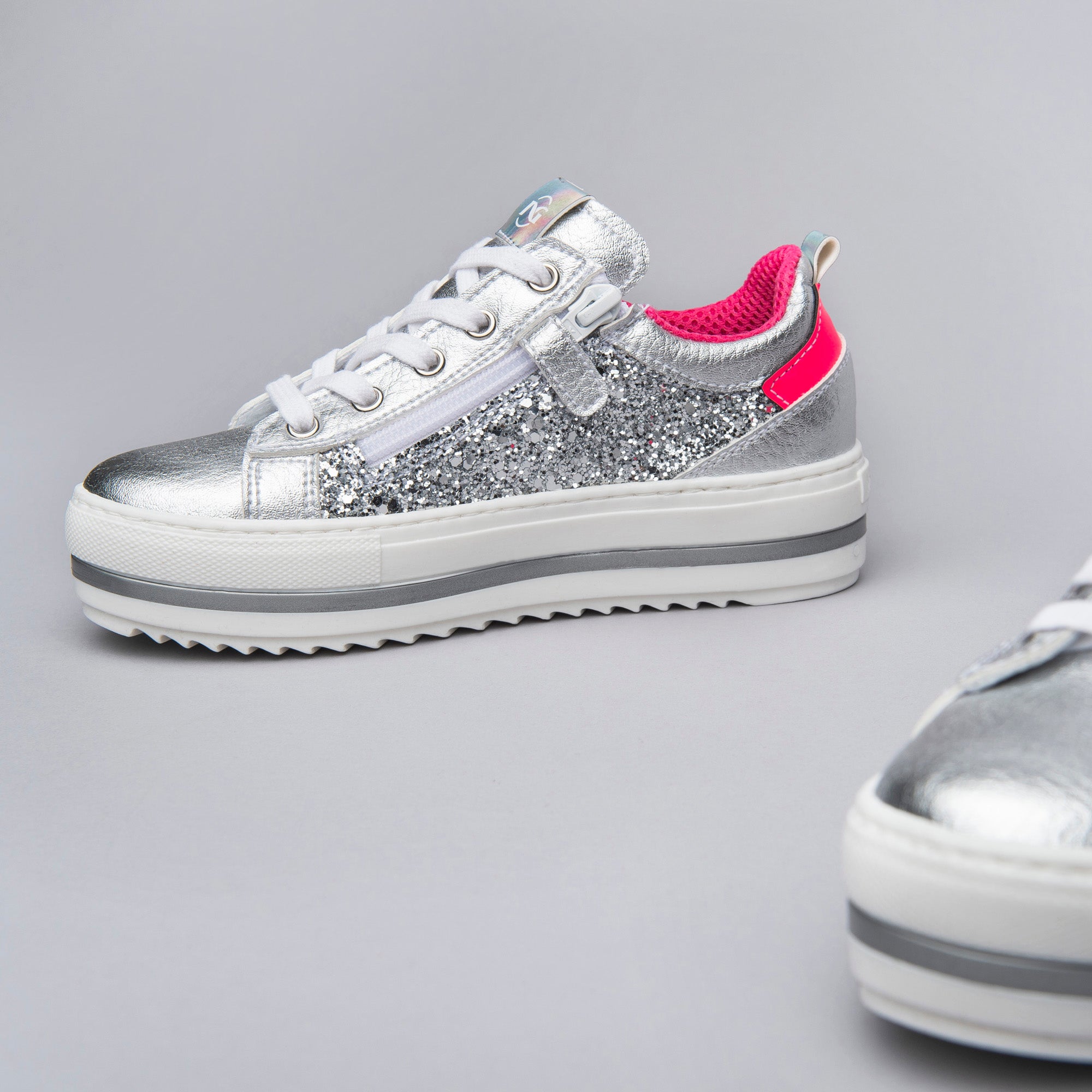 Sneakers Teens da Ragazza in Pelle e Materiale Tecnico