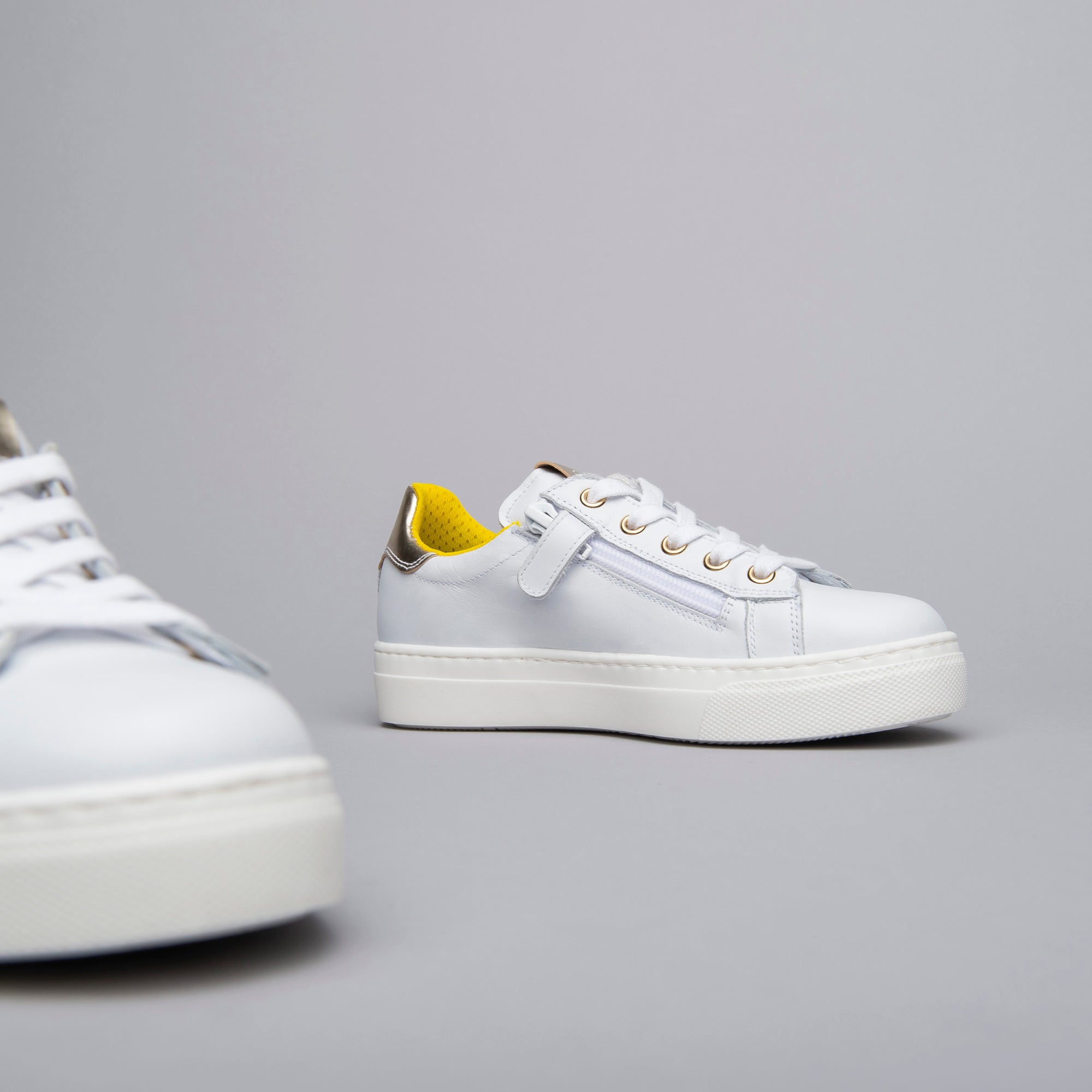 Sneakers Teens da Ragazza in Pelle e Materiale Tecnico