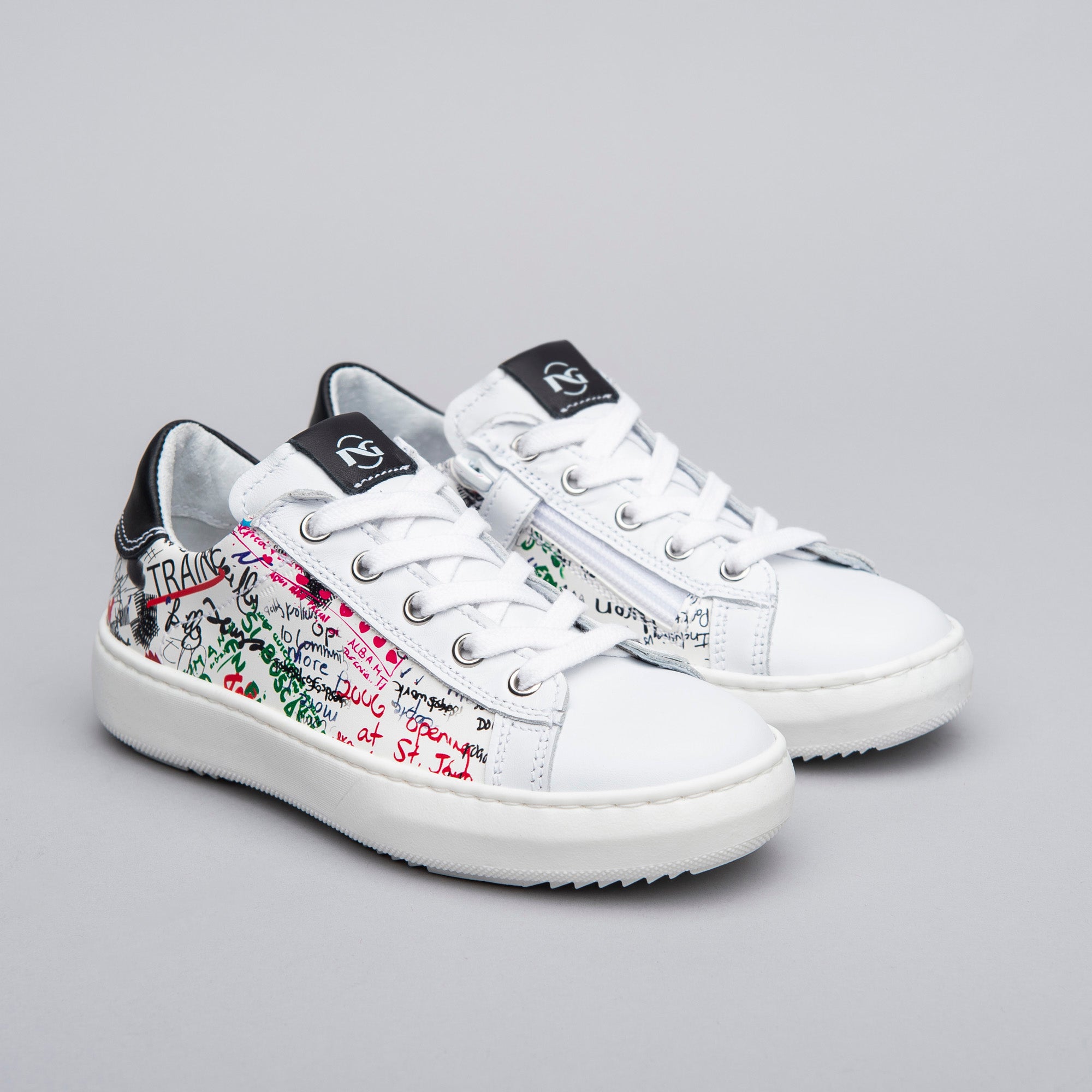 Sneakers Teens da Ragazzo in Pelle e Materiale Tecnico