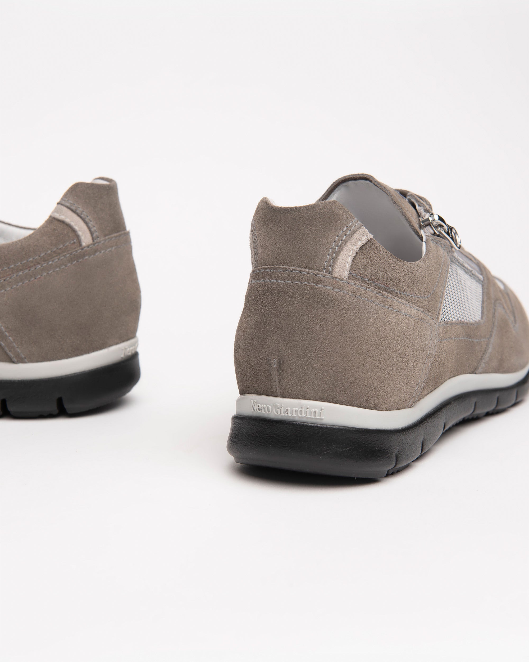 Sneakers Uomo in Camoscio e Tela