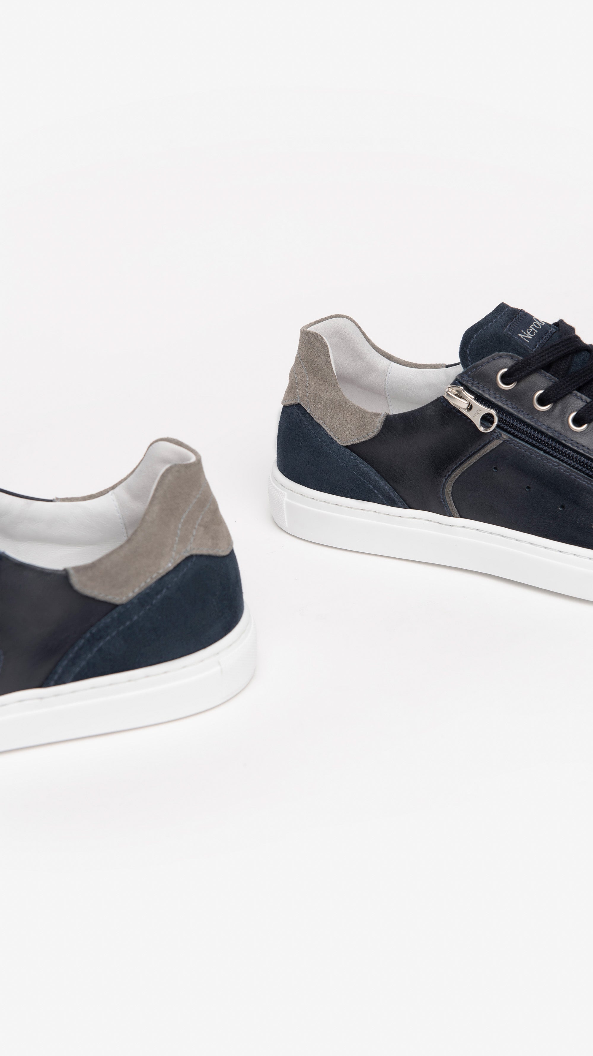 Sneakers Uomo in Pelle e Camoscio