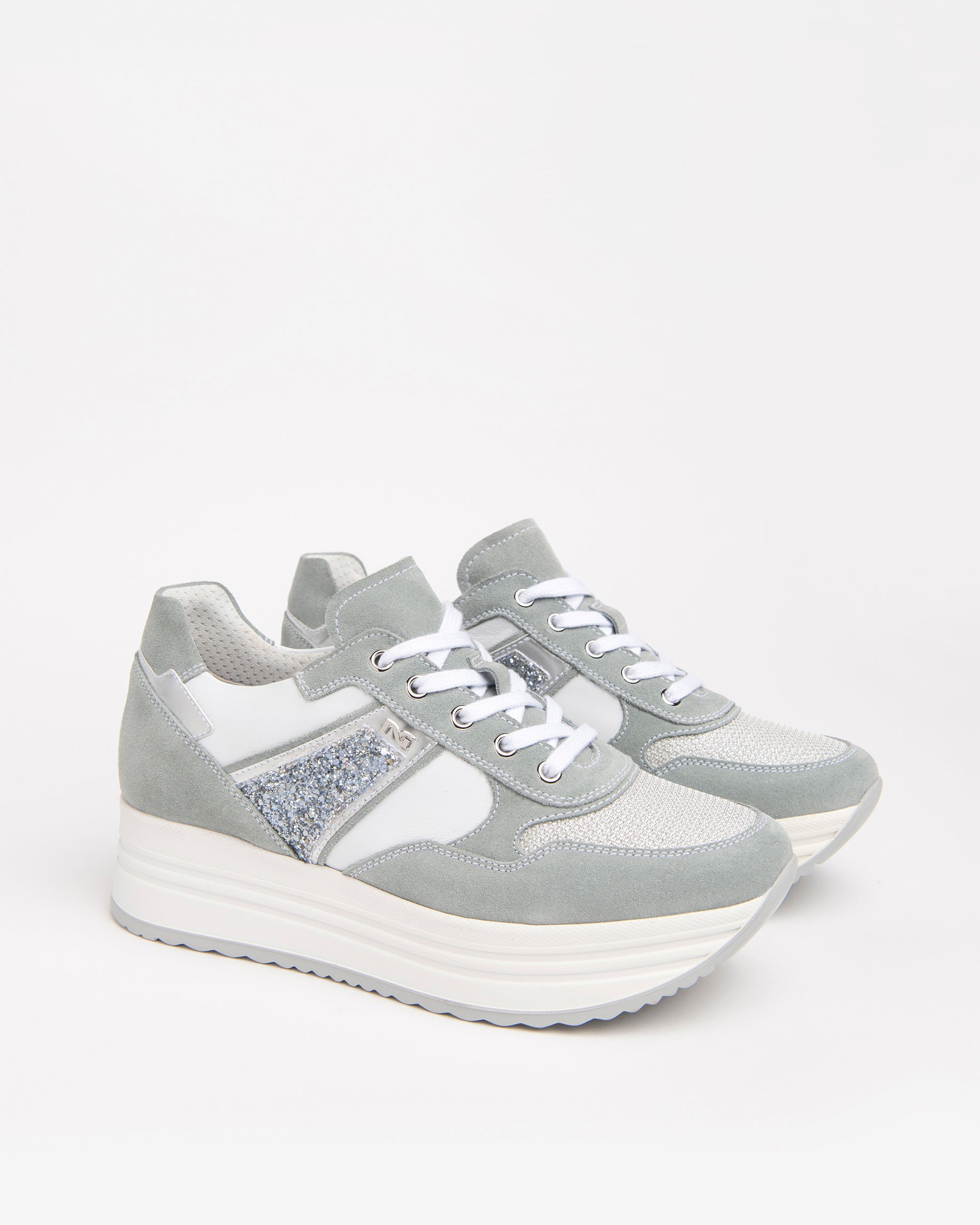 Sneakers Dames in Leder en Suède