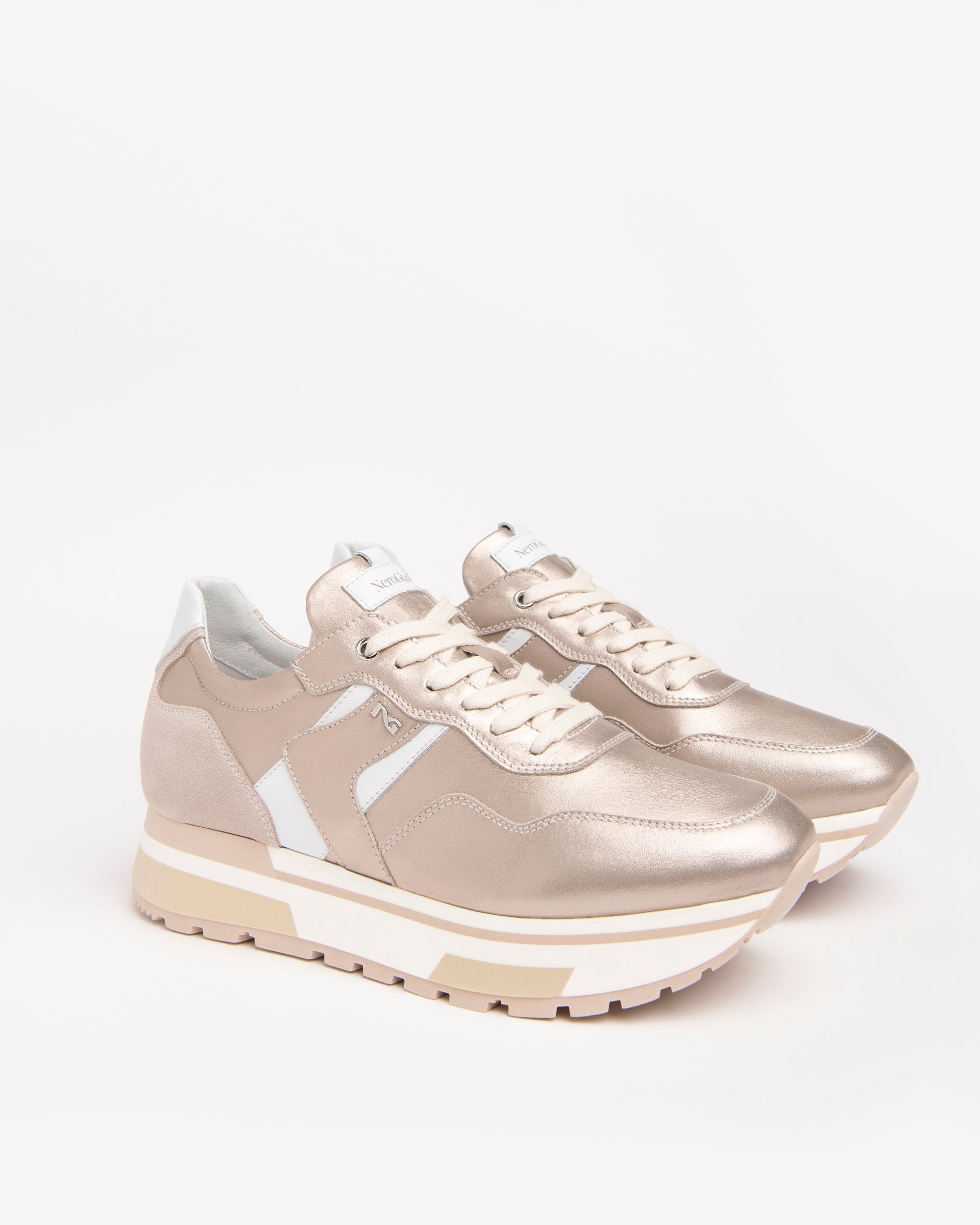 Sneakers Dames in Leder en Suède