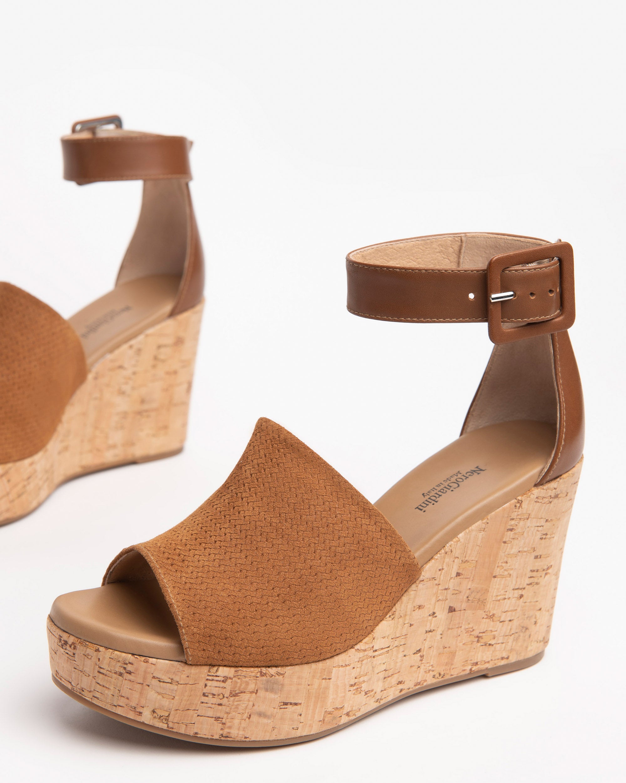 Damensandalen aus Veloursleder