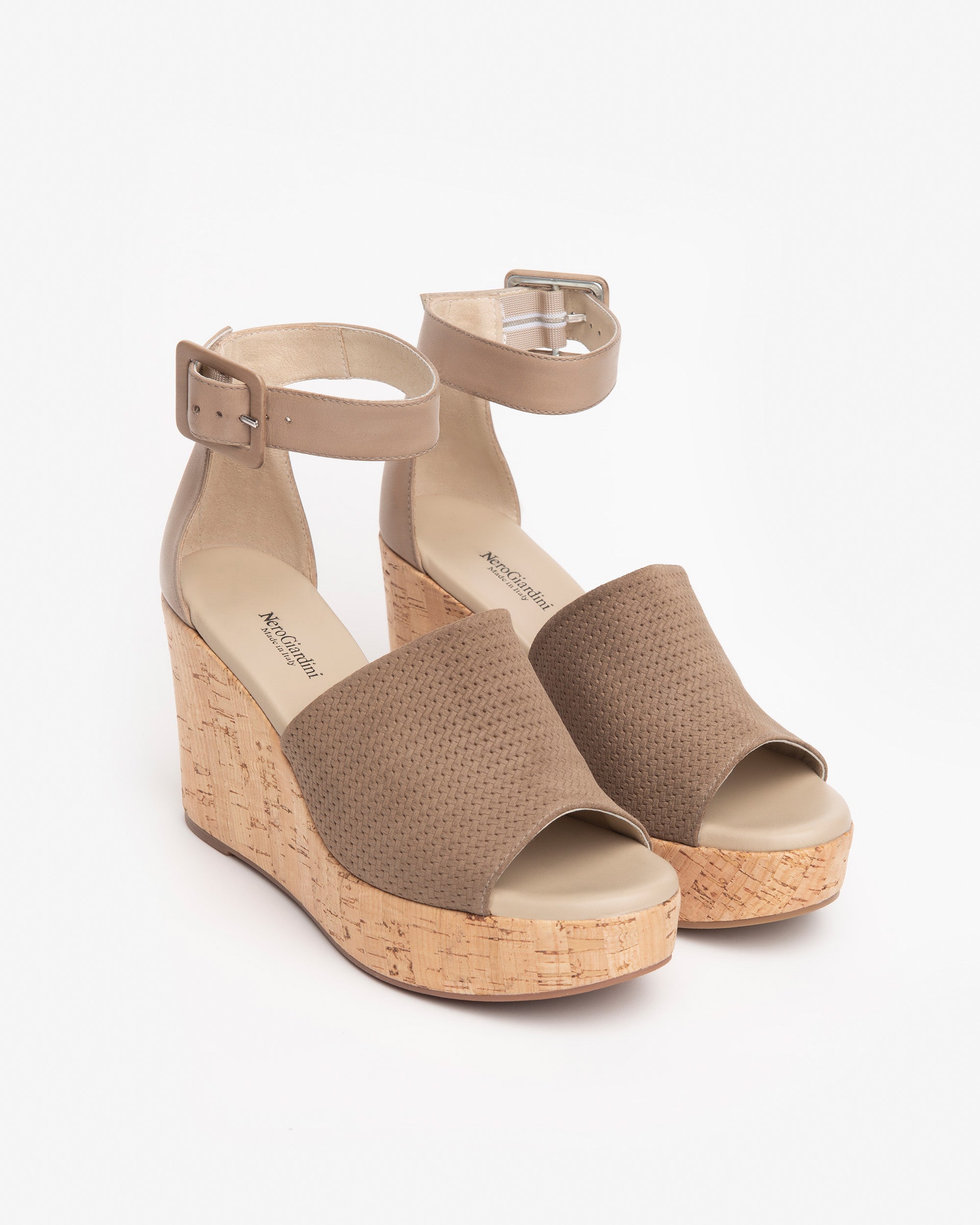 Damensandalen aus Veloursleder